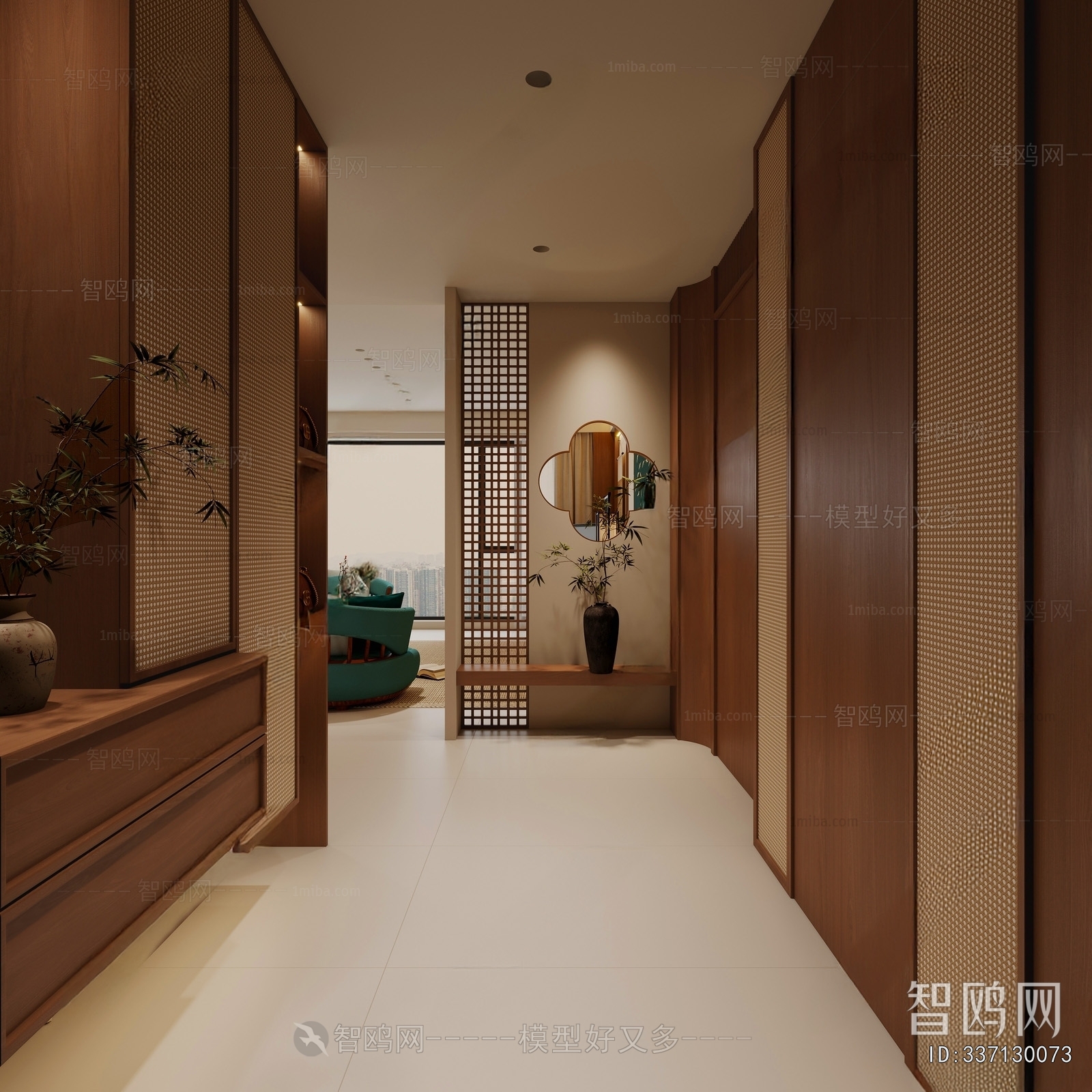 New Chinese Style Hallway