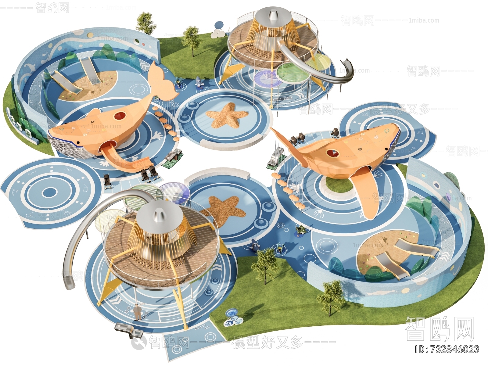 Modern Park Landscape