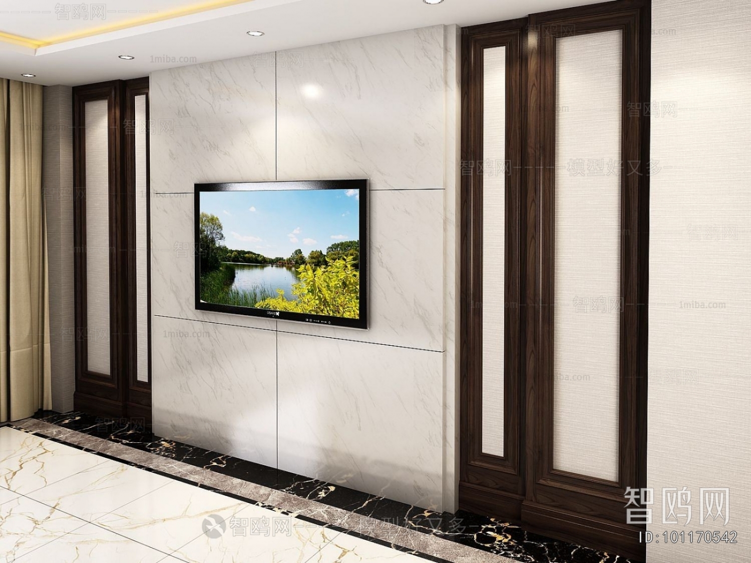 American Style TV Wall