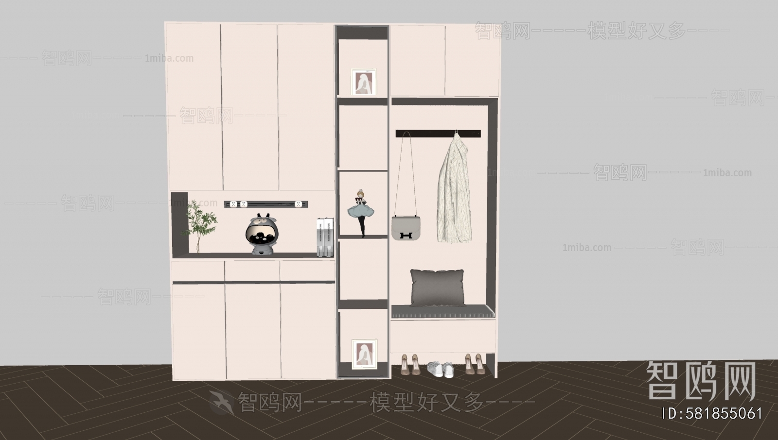 现代鞋柜组合