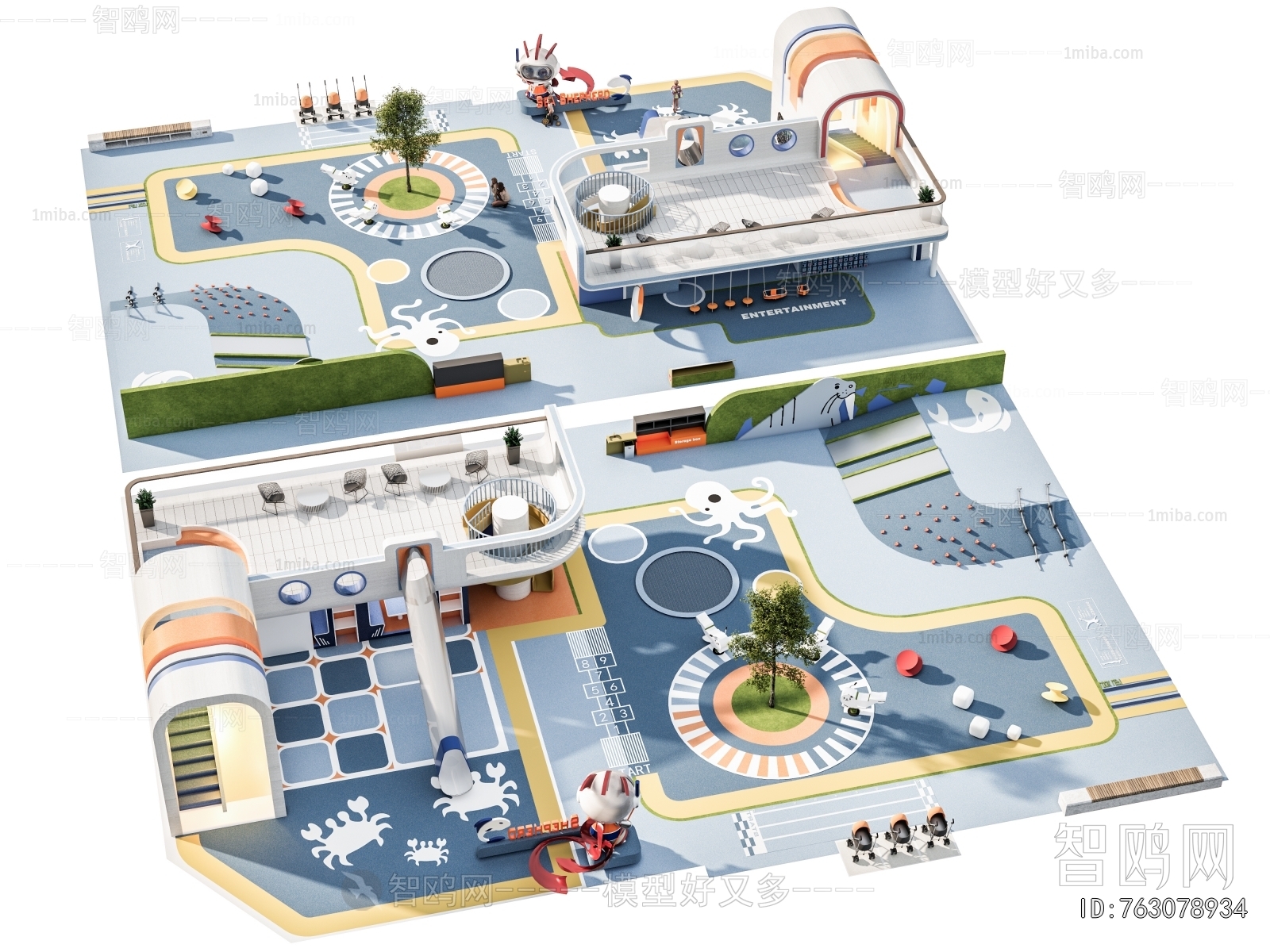 Modern Park Landscape