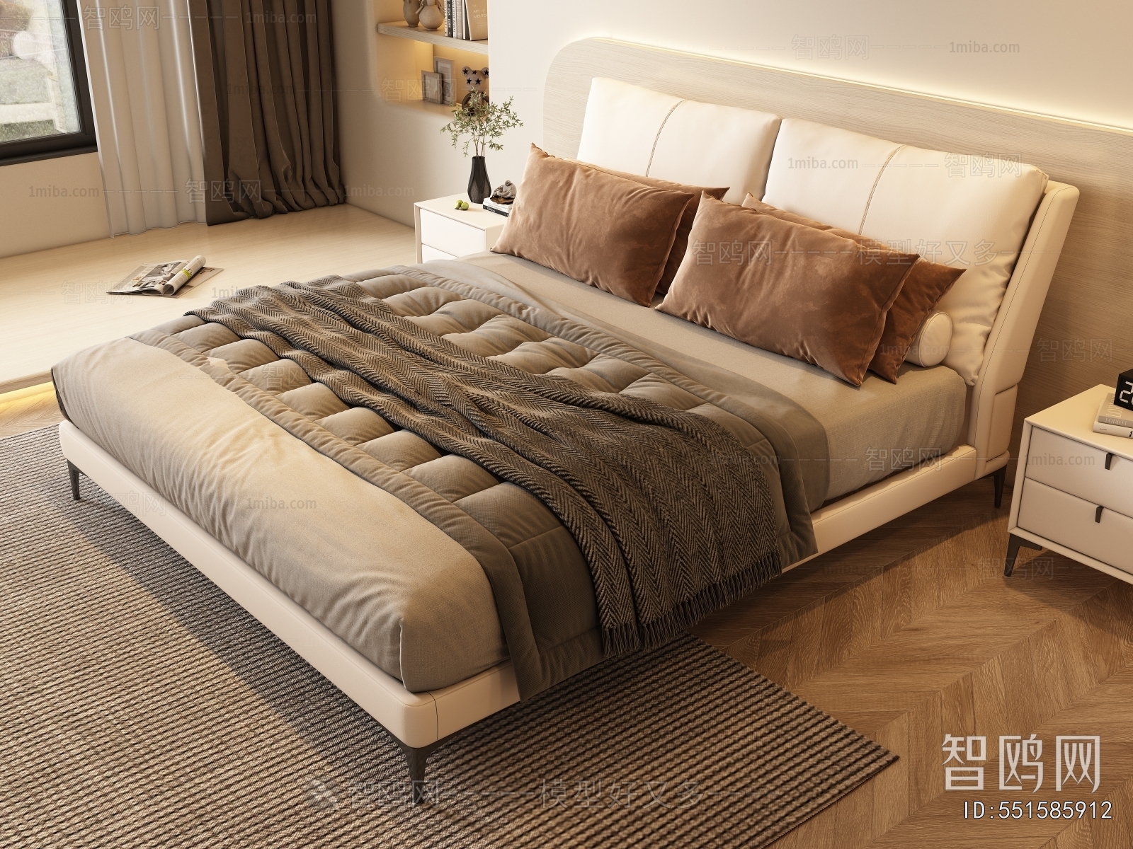 Modern Double Bed