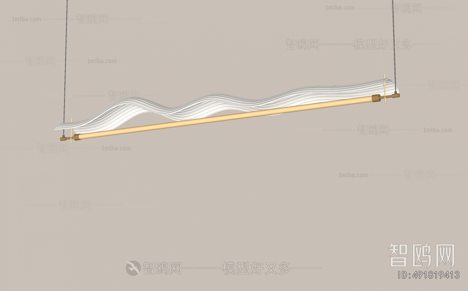 Modern Long Chandelier