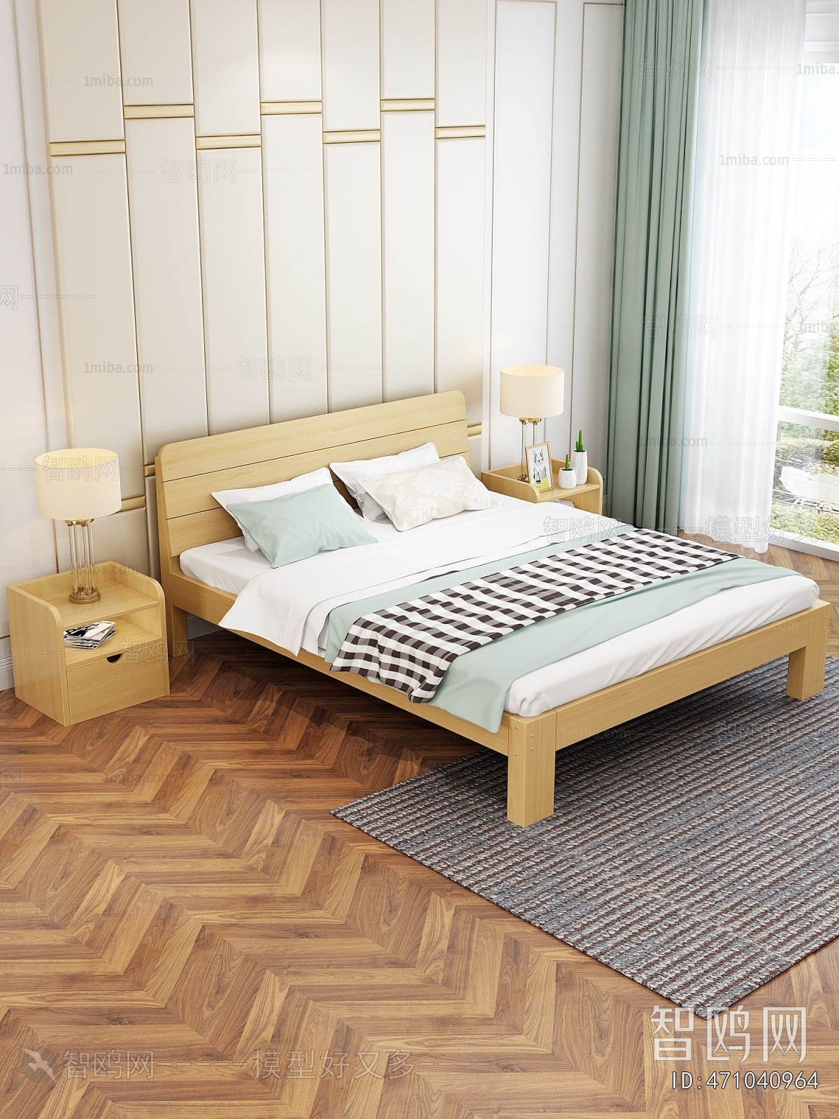 Nordic Style Double Bed