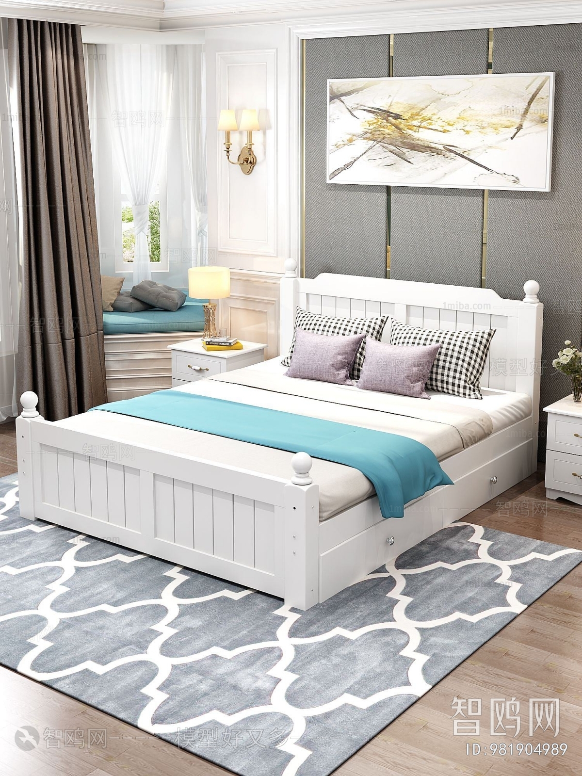 Nordic Style Double Bed
