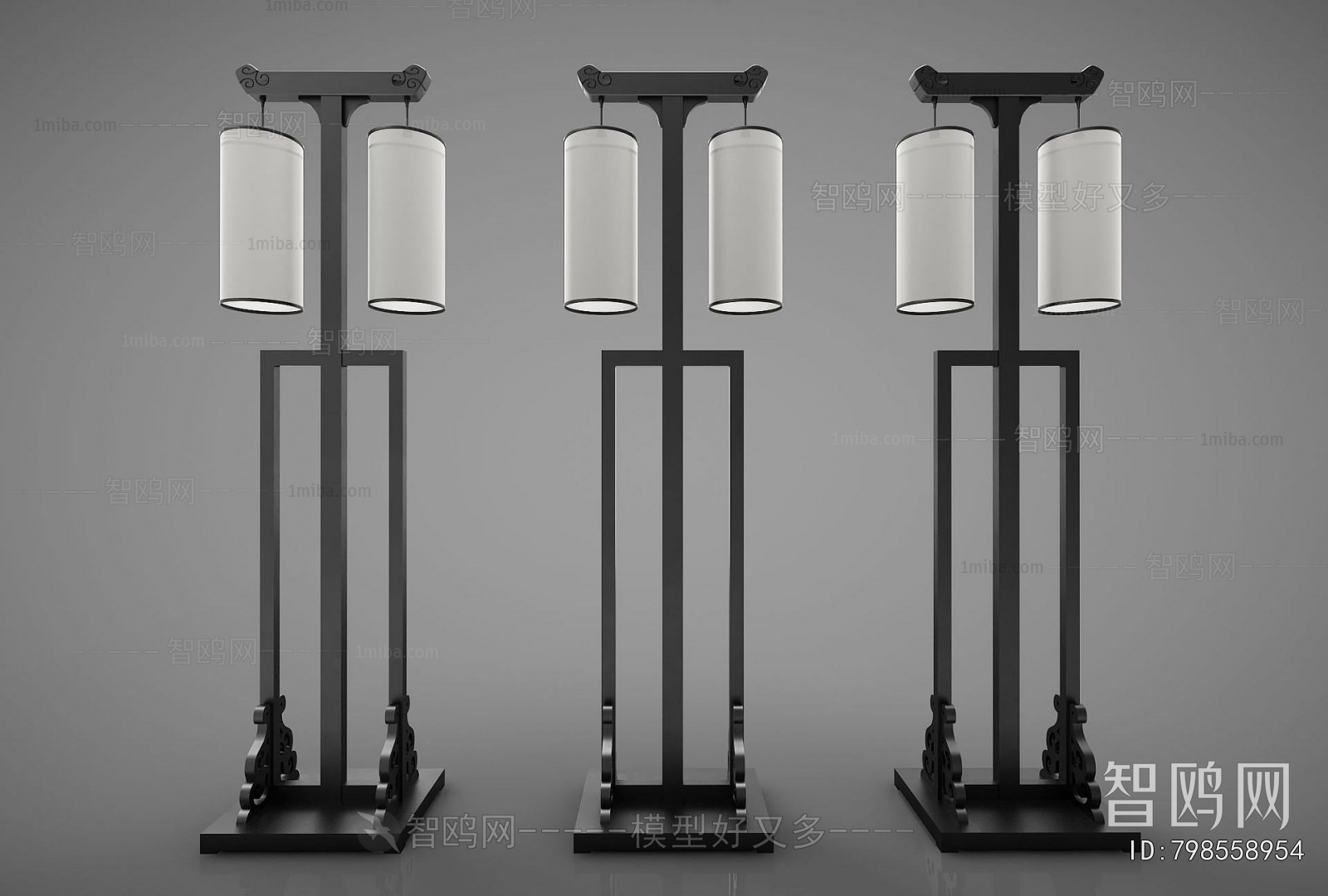 New Chinese Style Floor Lamp