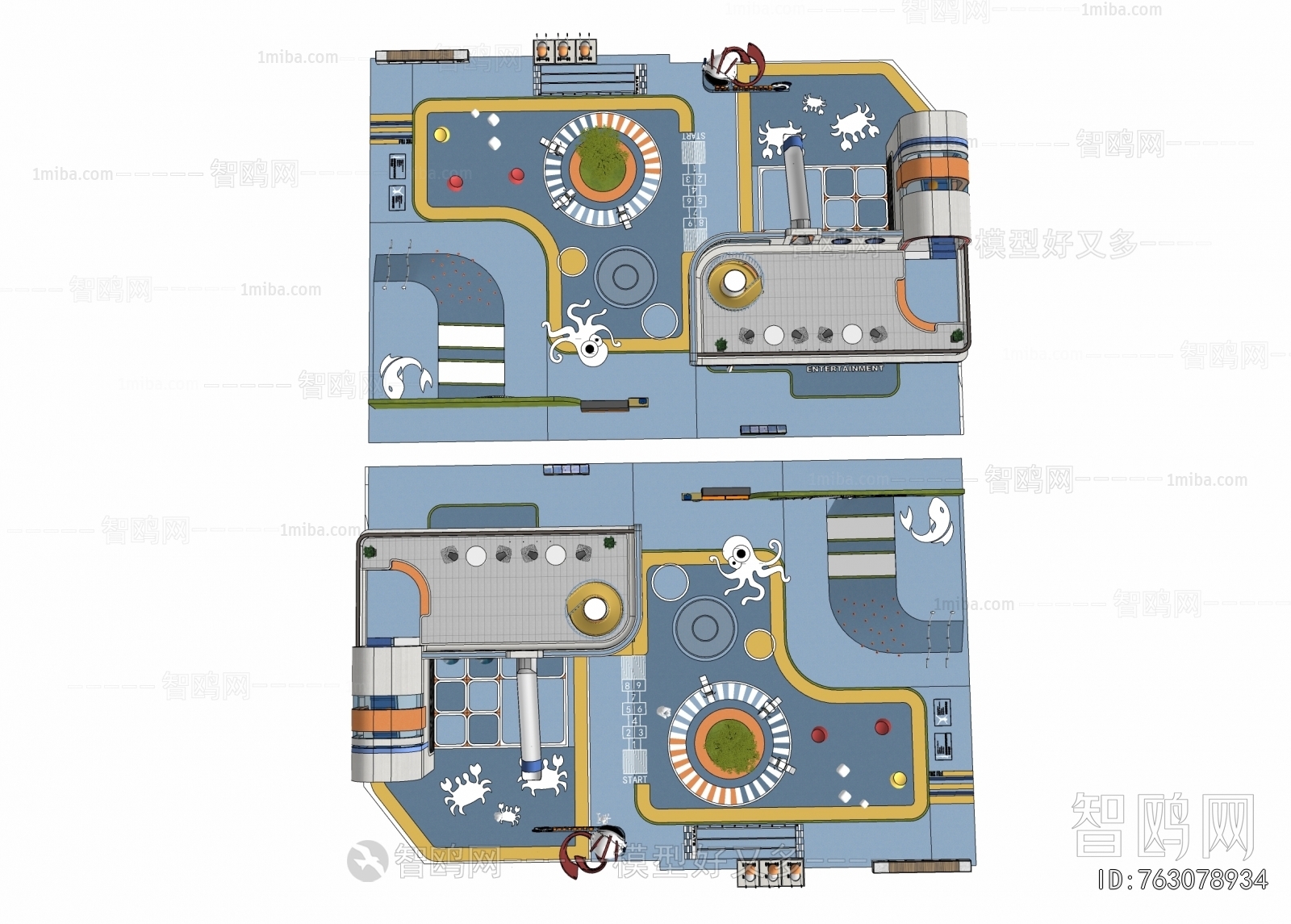 Modern Park Landscape