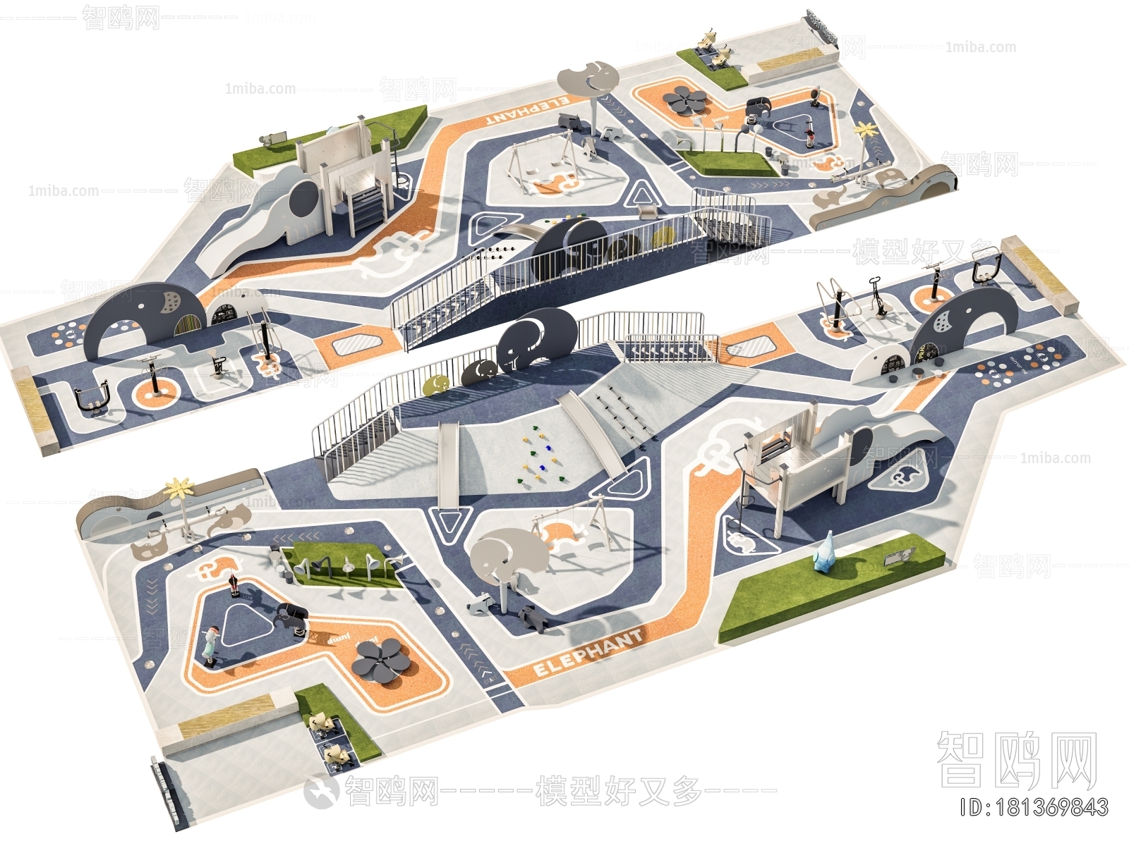 Modern Park Landscape