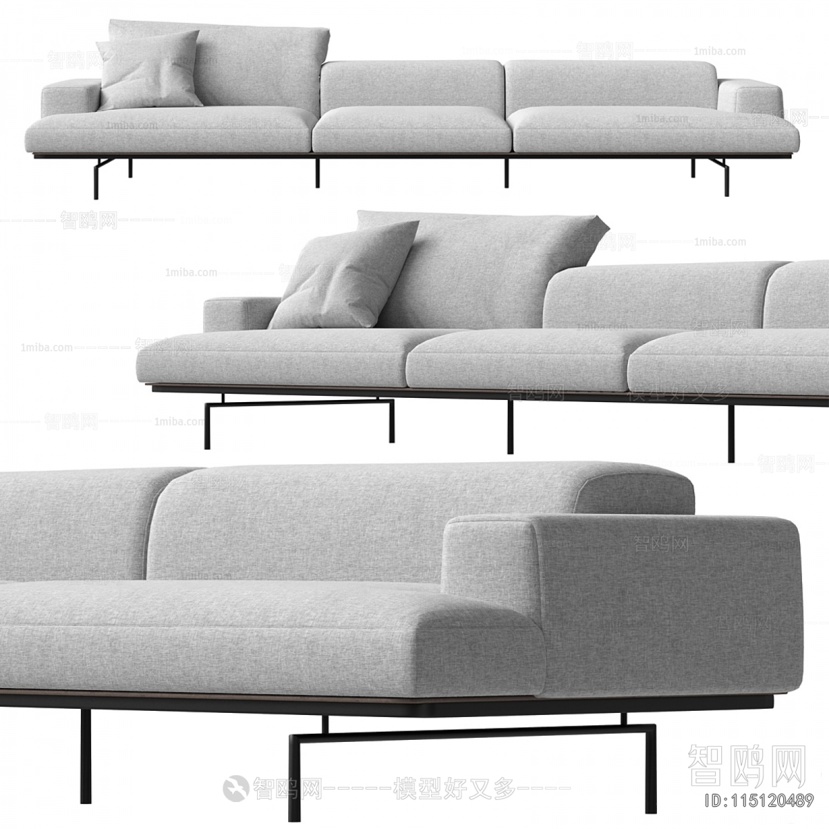 Modern Three-seat Sofa