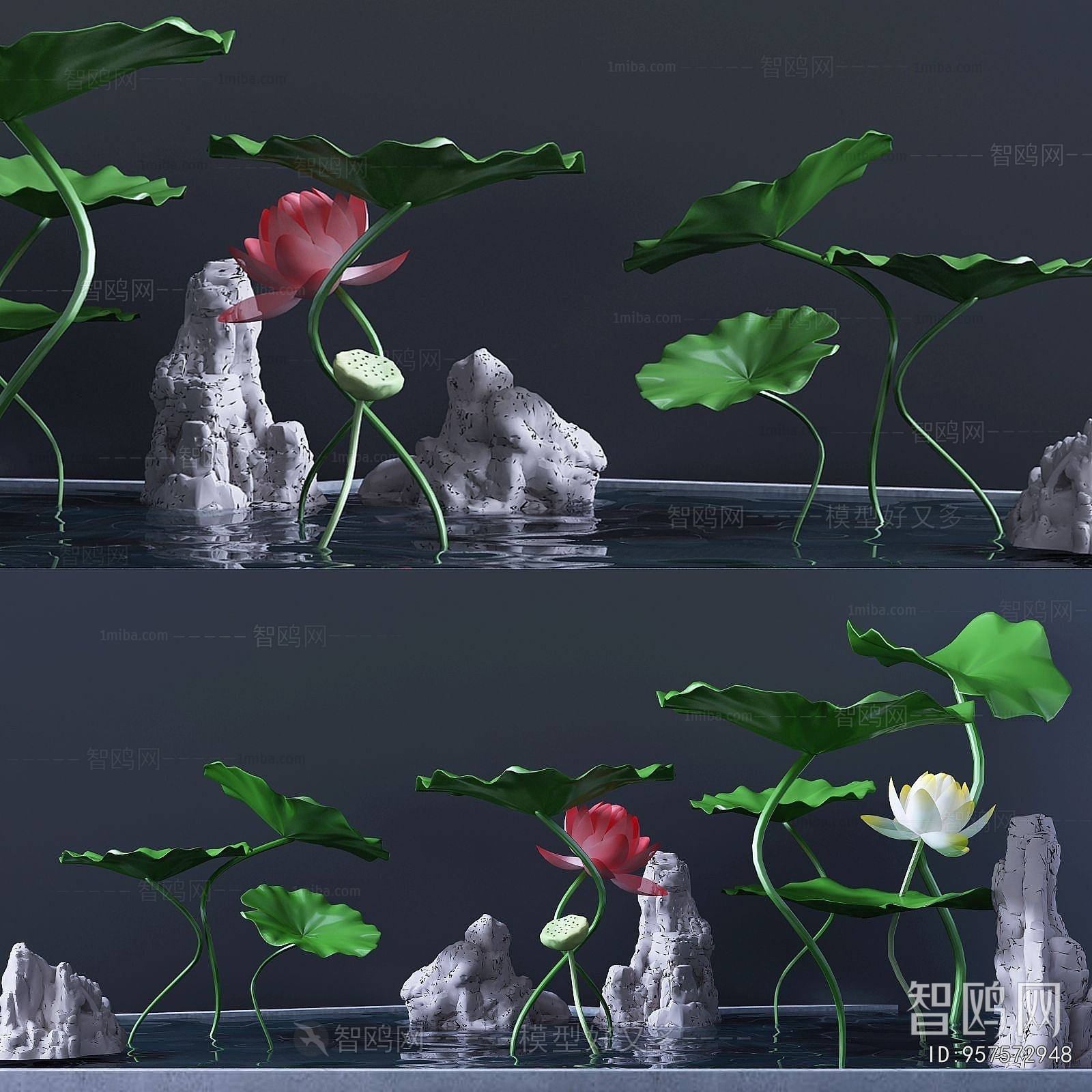 Modern Rockery Waterscape