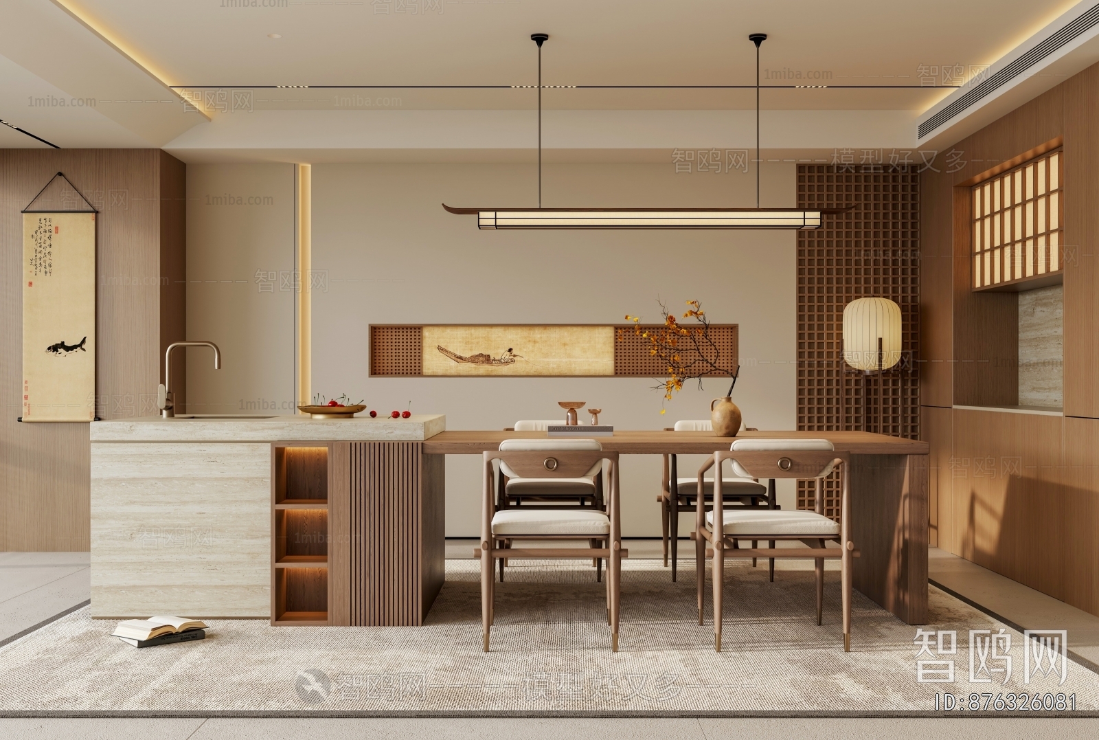 New Chinese Style Dining Room