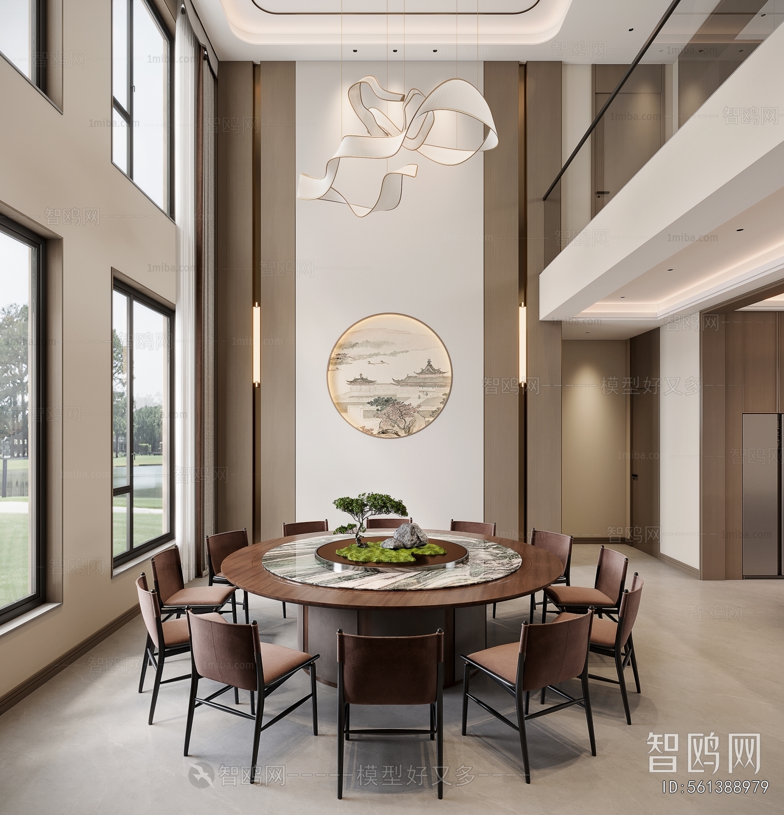 New Chinese Style Dining Room
