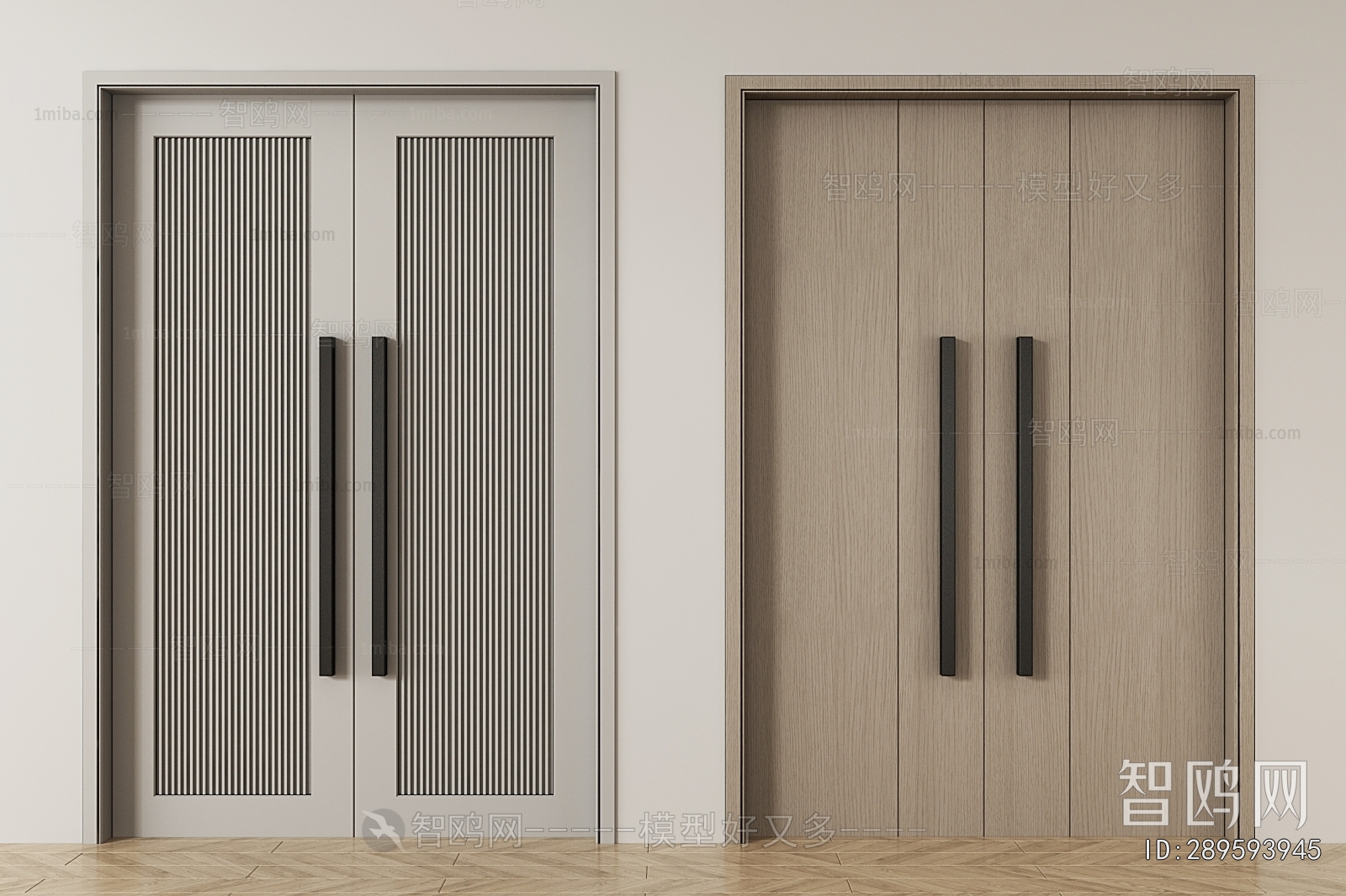 Modern Double Door