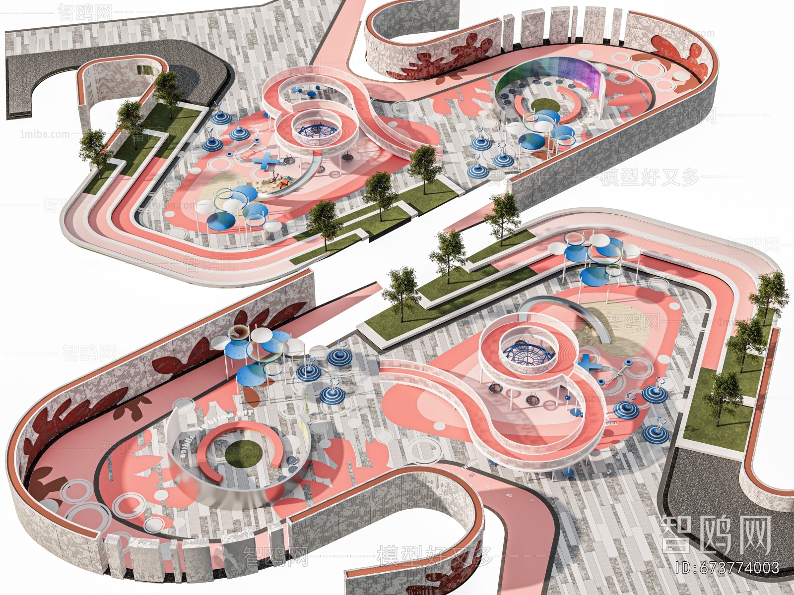 Modern Park Landscape