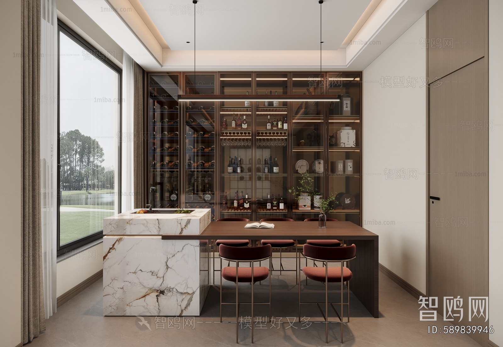 Modern Wine Cellar/Wine Tasting Room