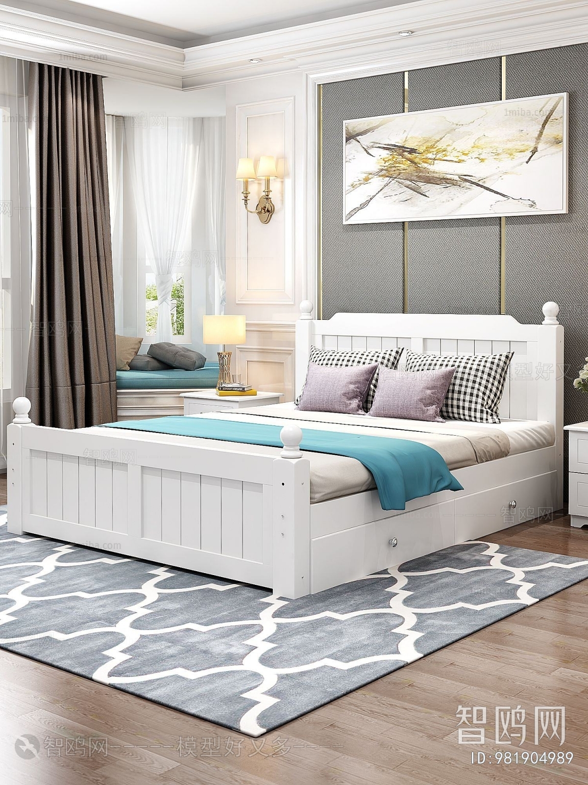 Nordic Style Double Bed