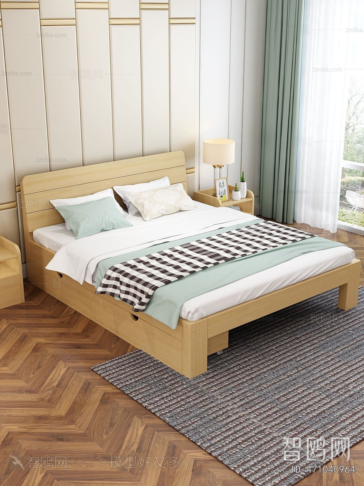 Nordic Style Double Bed