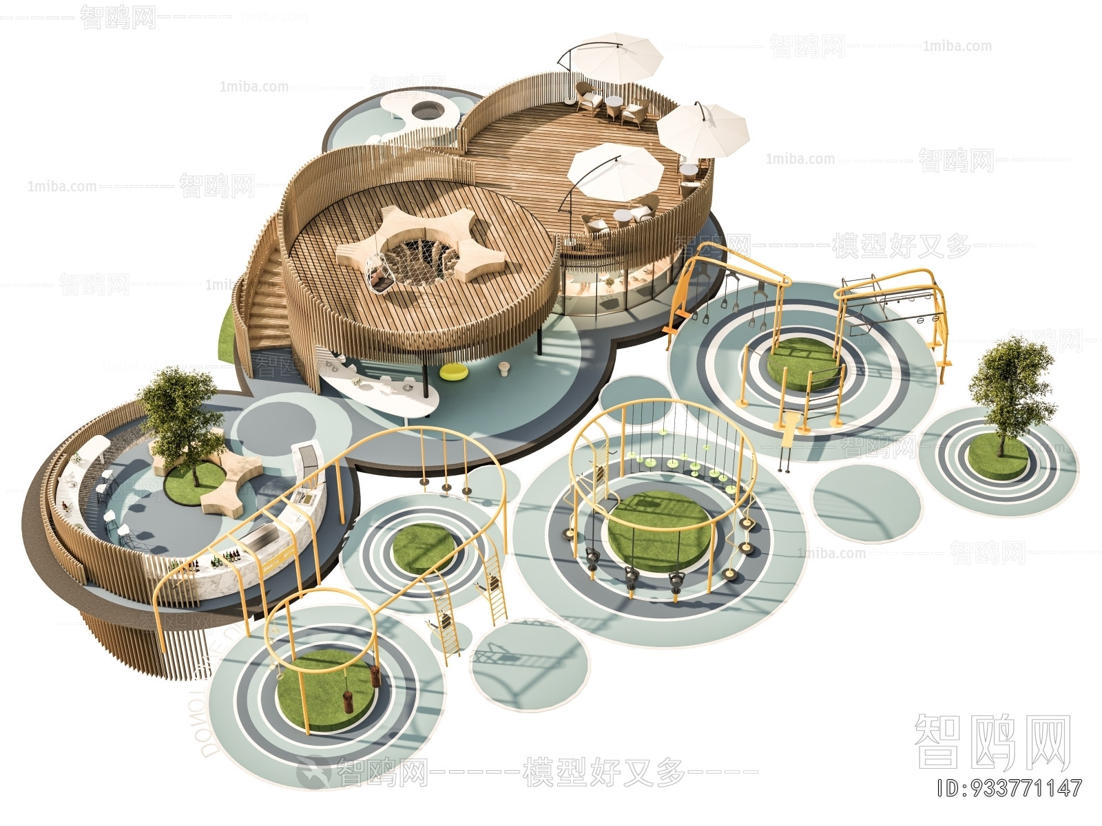 Modern Park Landscape