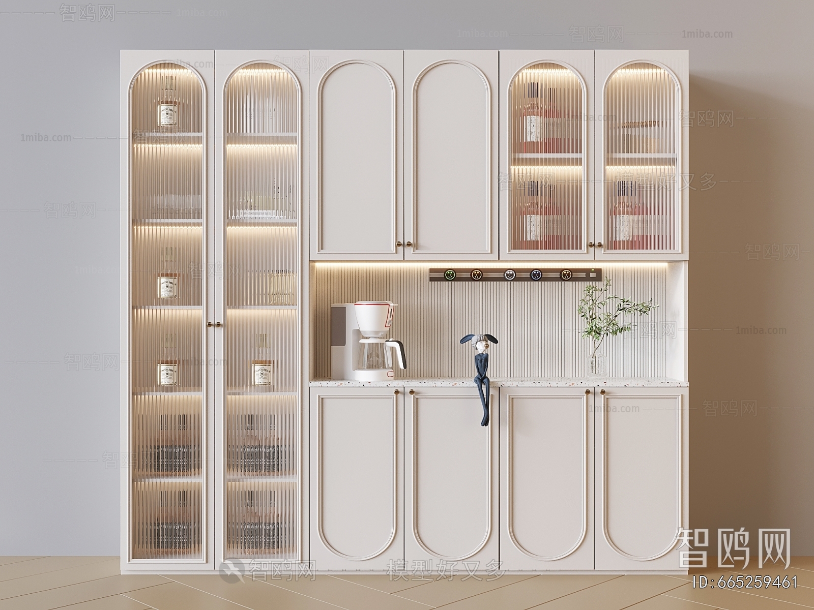 French Style Wine Cabinet