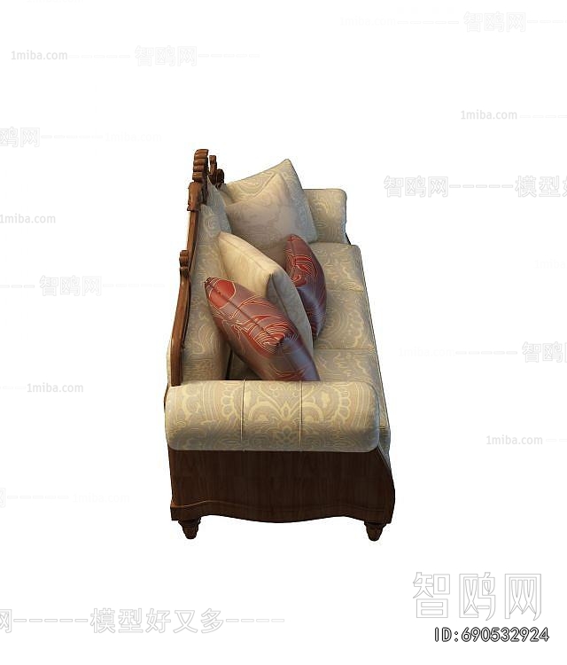 American Style Three-seat Sofa