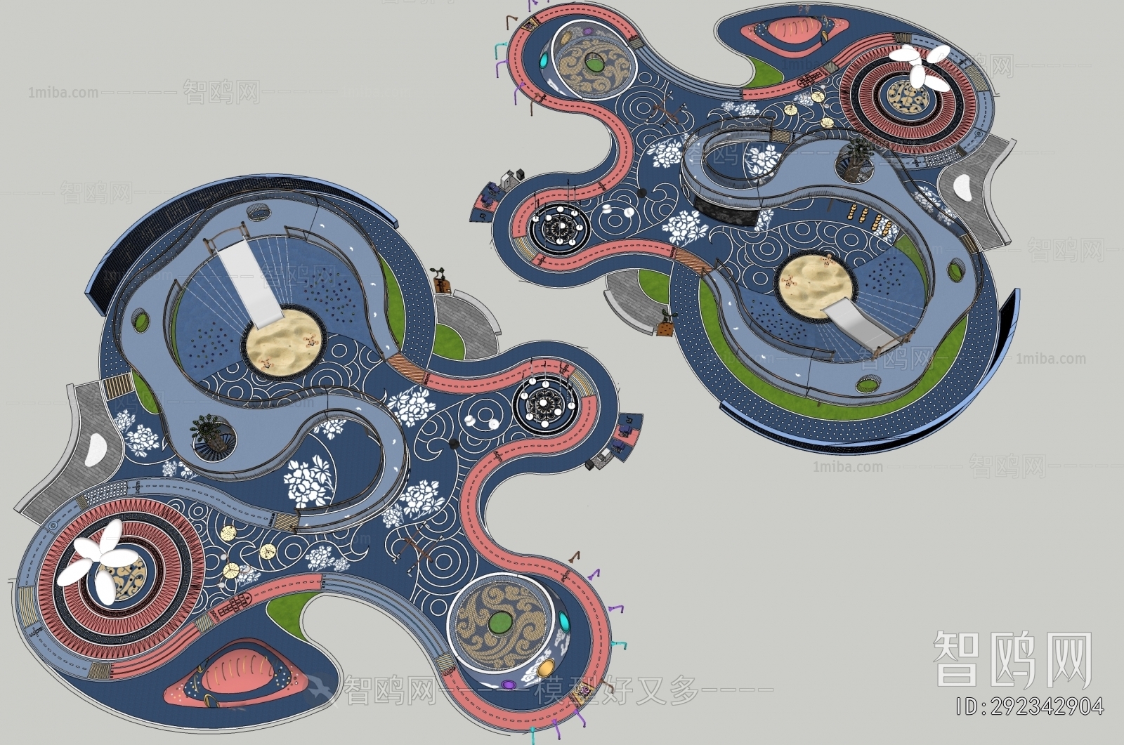 Modern Park Landscape