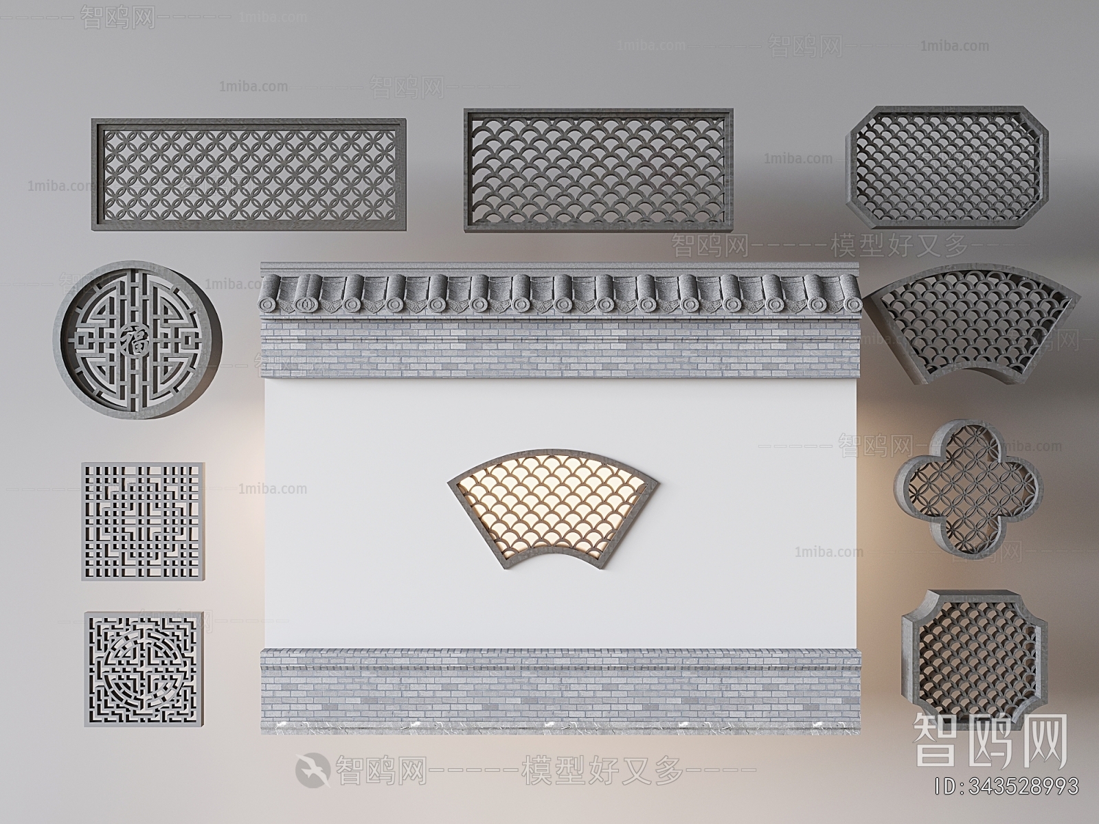 Chinese Style Landscape Wall