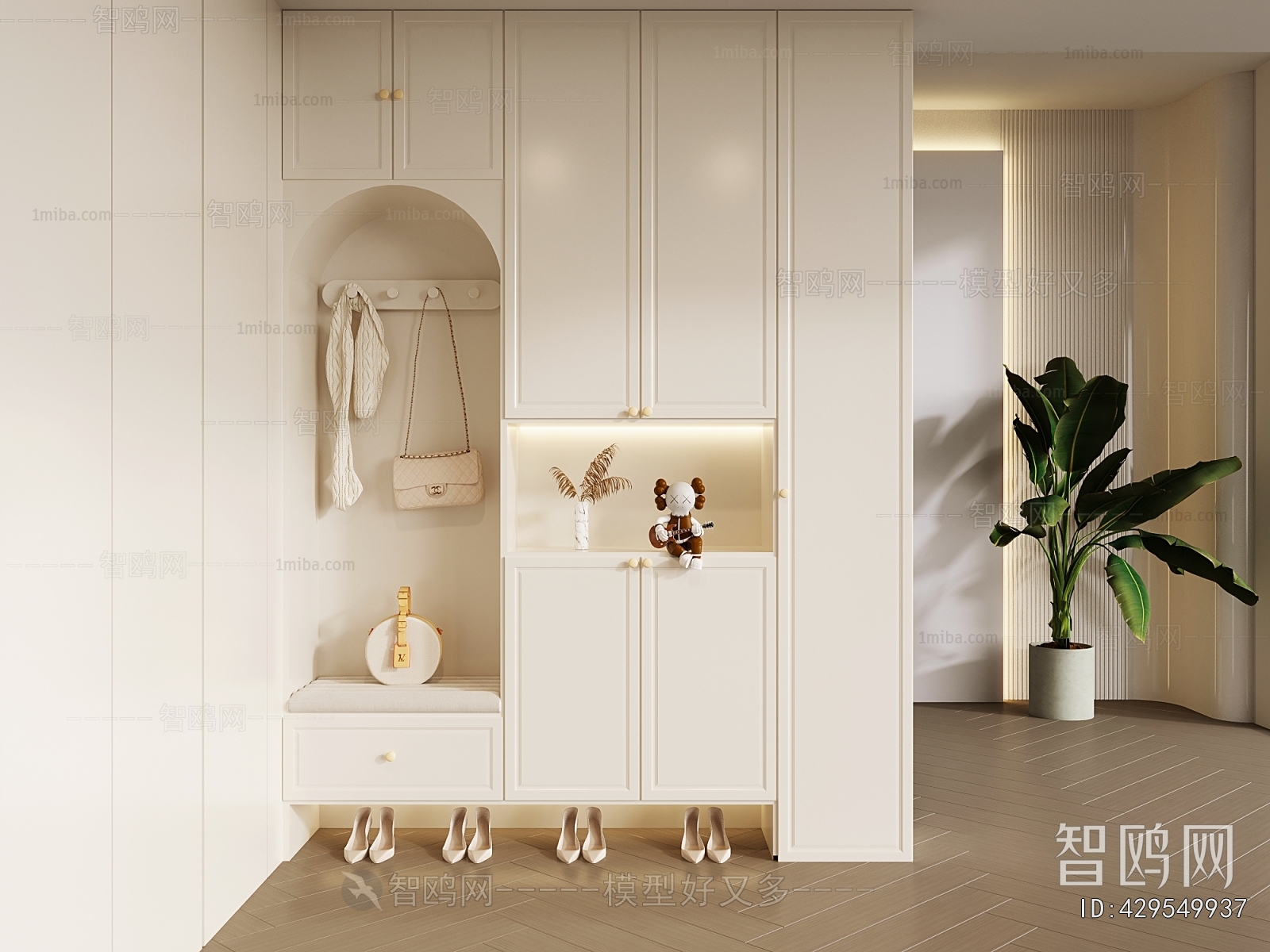 French Style Shoe Cabinet