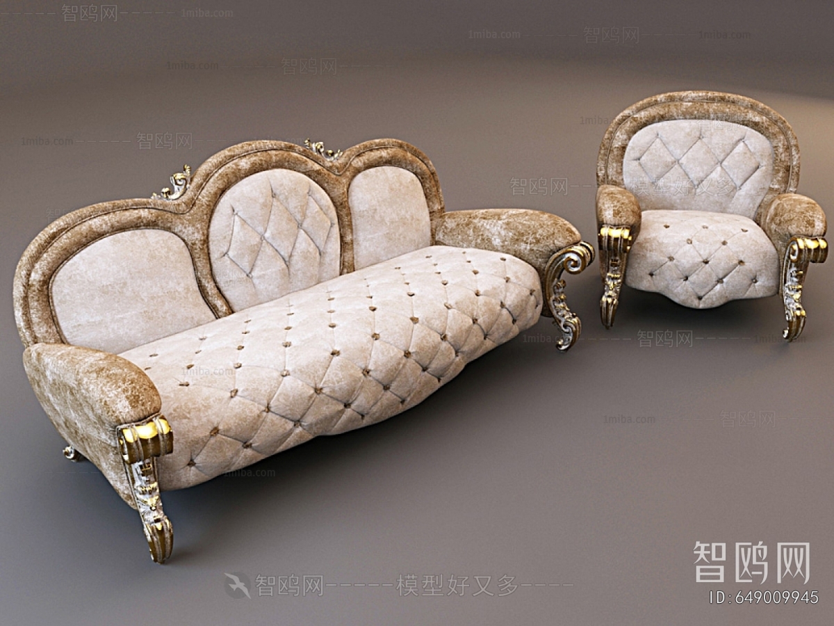 European Style Three-seat Sofa