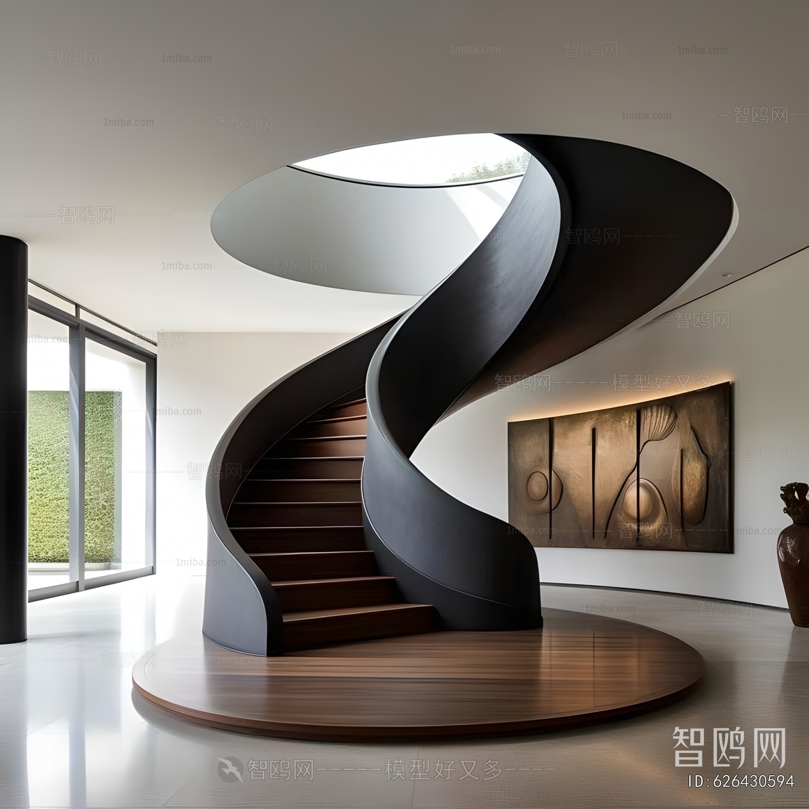 Modern Rotating Staircase