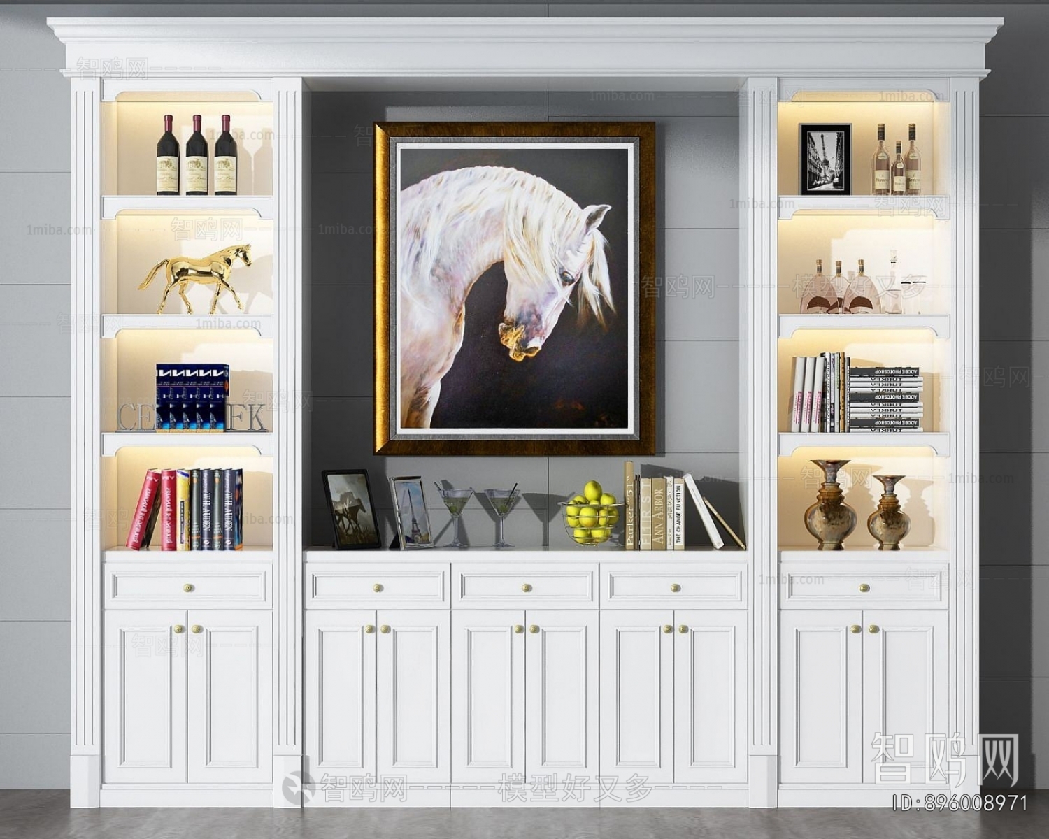 Simple European Style Side Cabinet/Entrance Cabinet