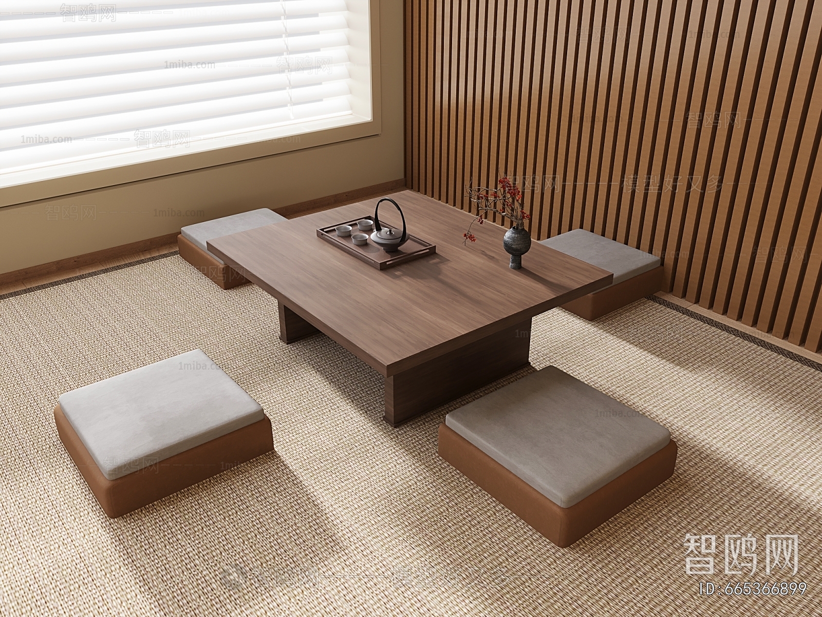 Wabi-sabi Style Tea Tables And Chairs