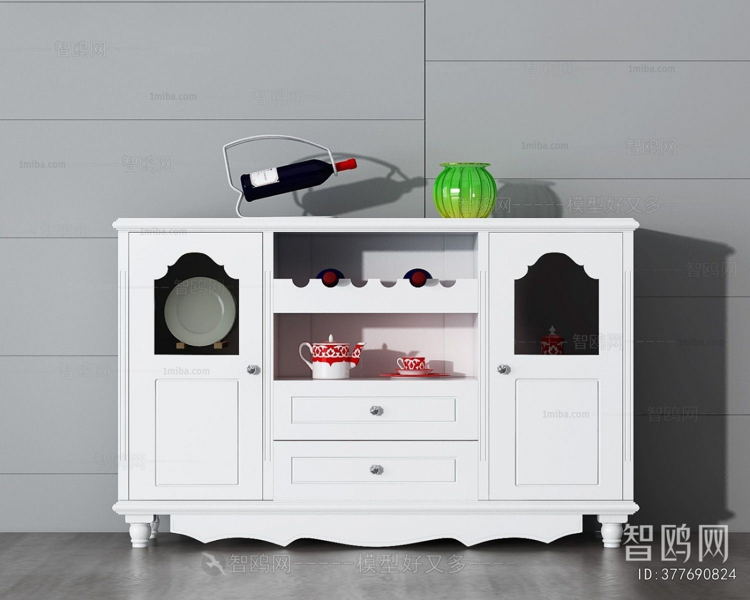 Simple European Style Sideboard