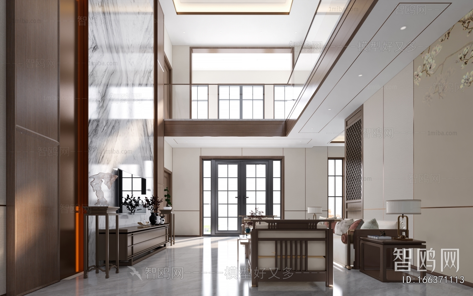 New Chinese Style A Living Room