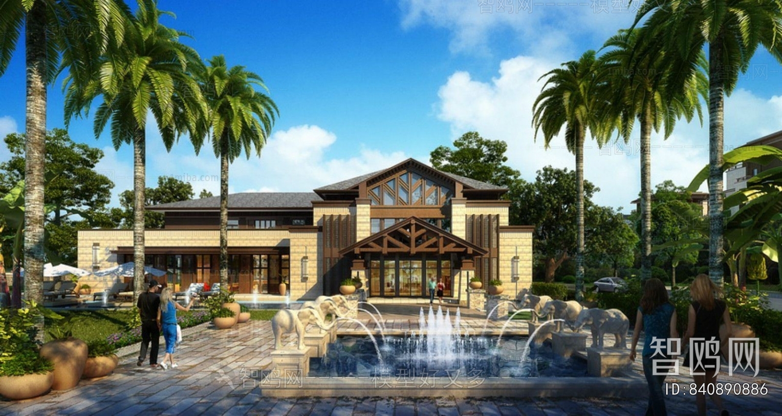 European Style Appearance Of Commercial Building