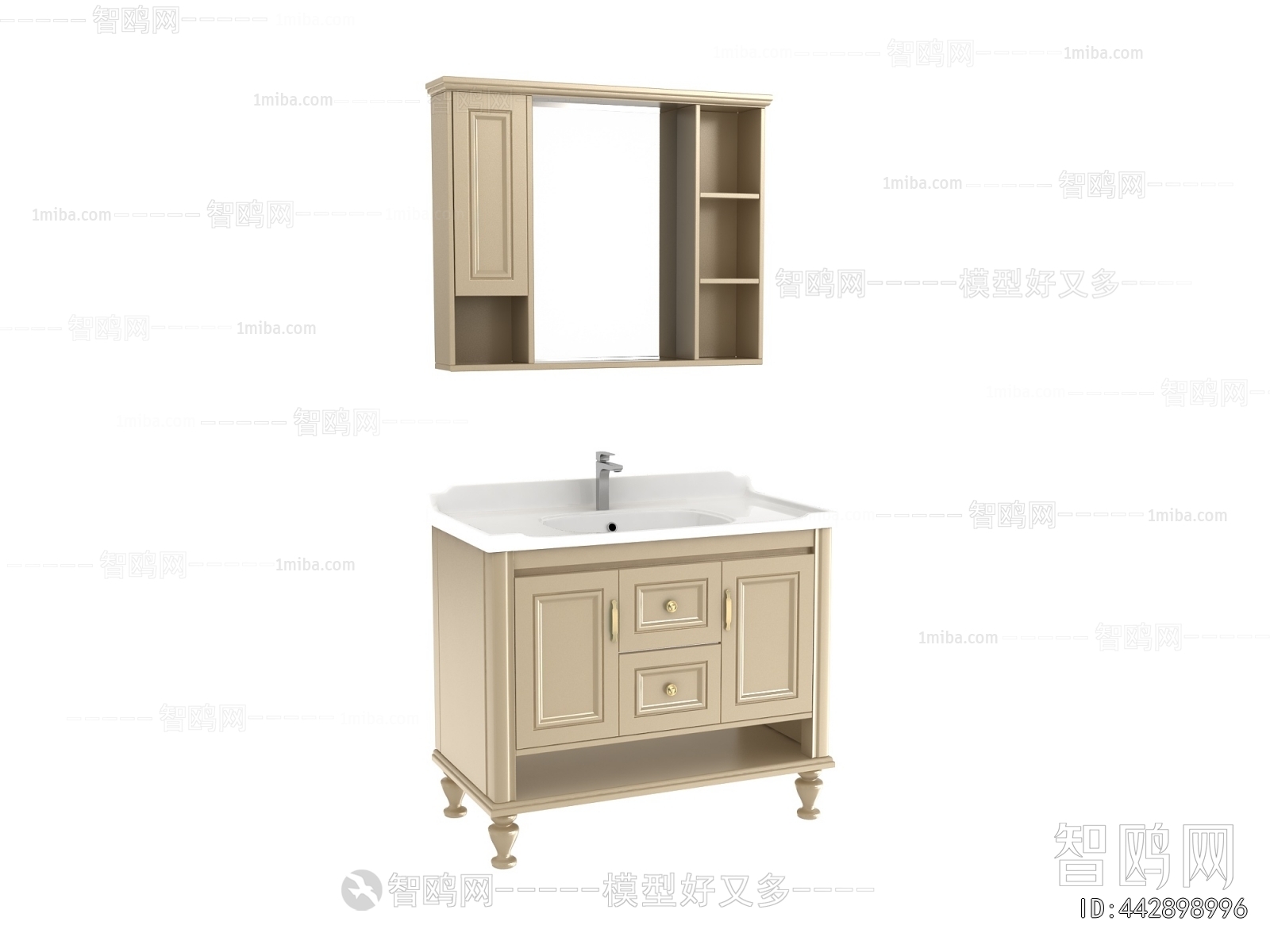 French Style Bathroom Cabinet