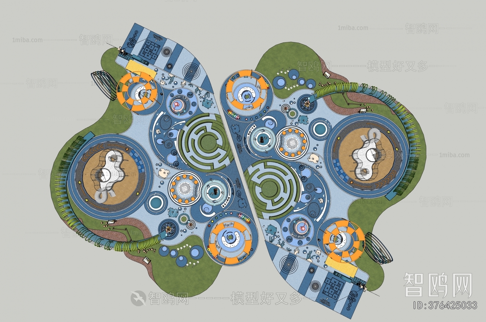 Modern Park Landscape