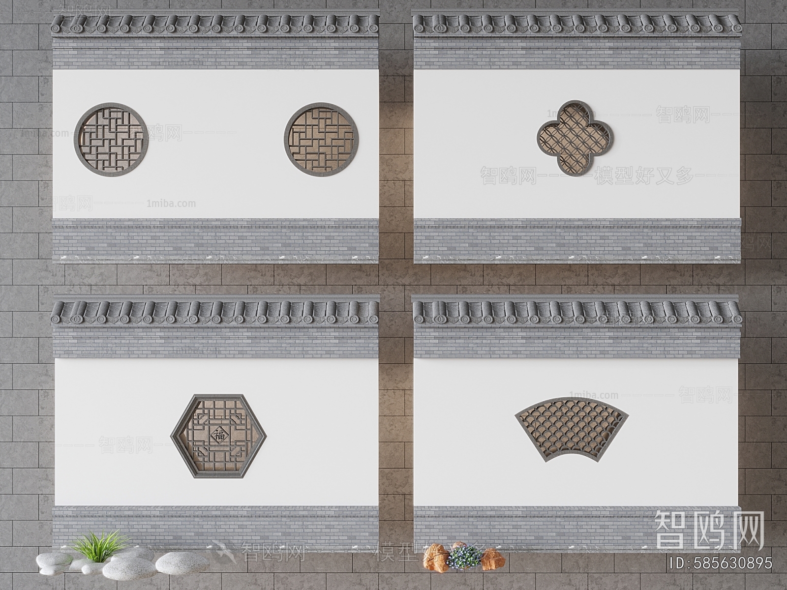 Chinese Style Landscape Wall