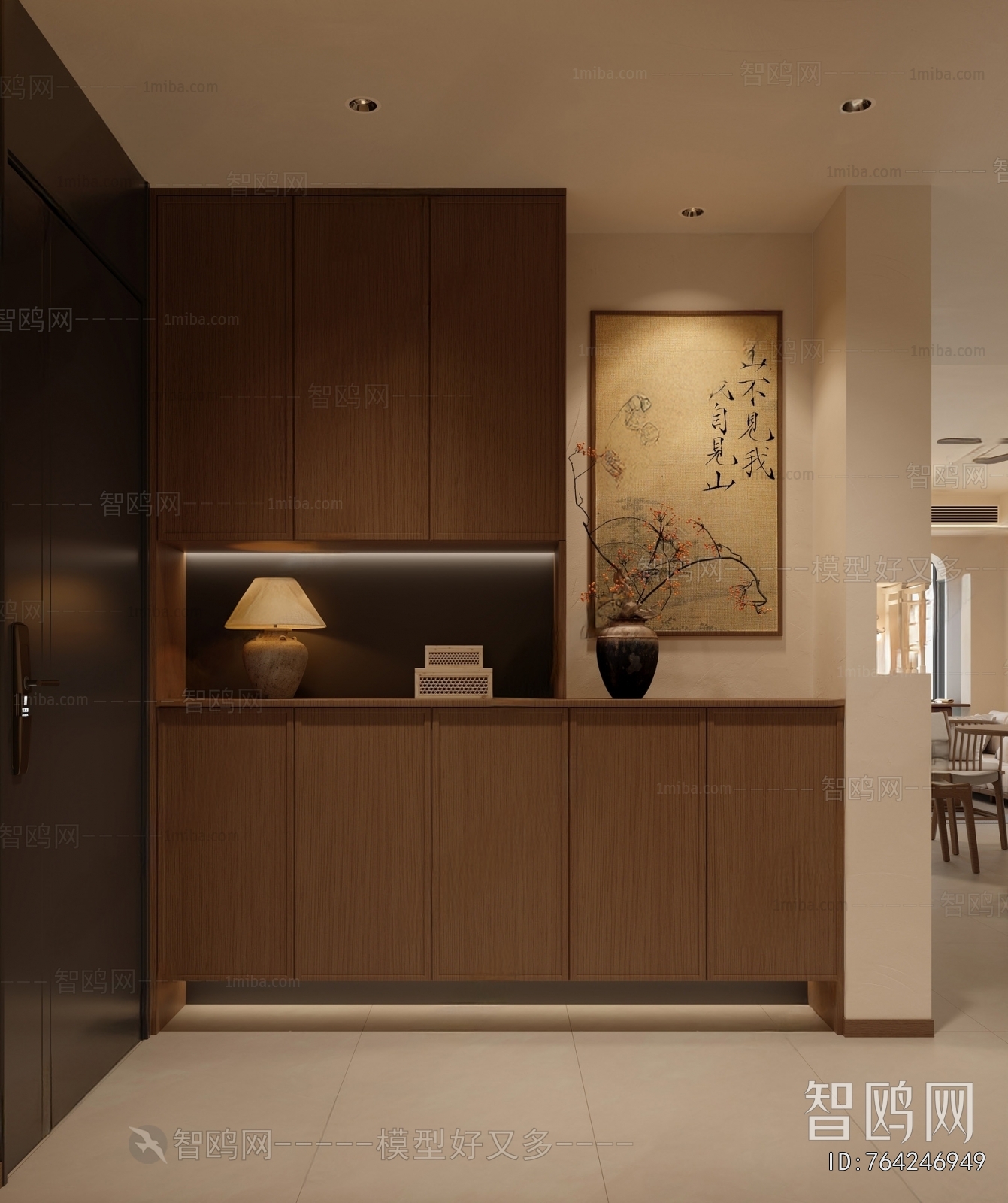 New Chinese Style Shoe Cabinet