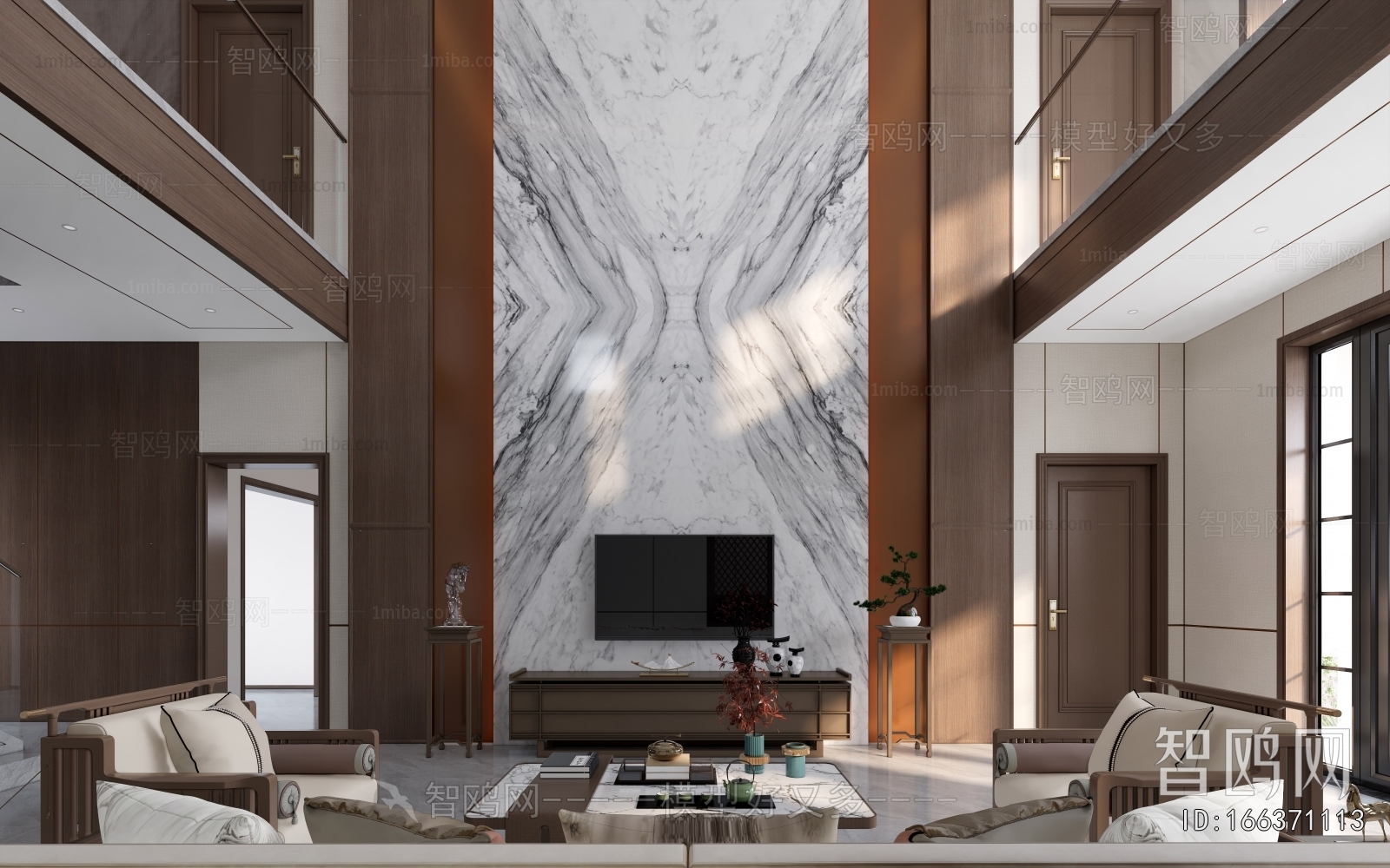 New Chinese Style A Living Room