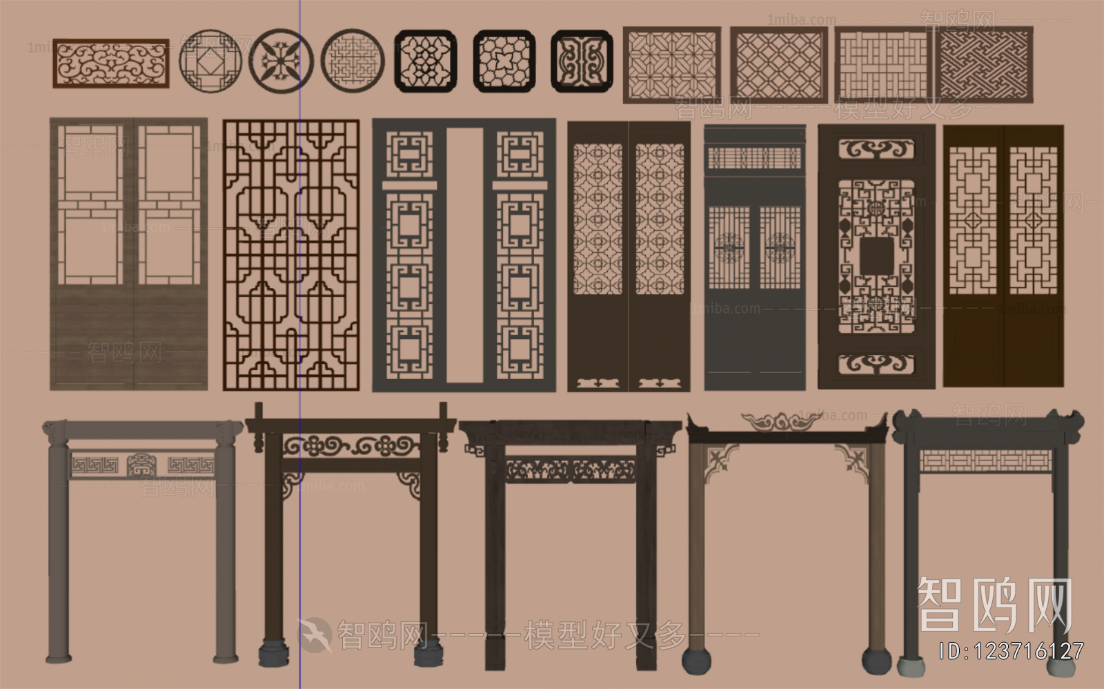 New Chinese Style Door