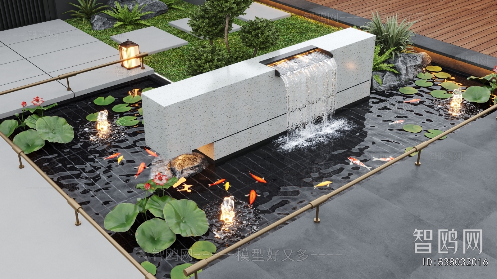 Modern Rockery Waterscape