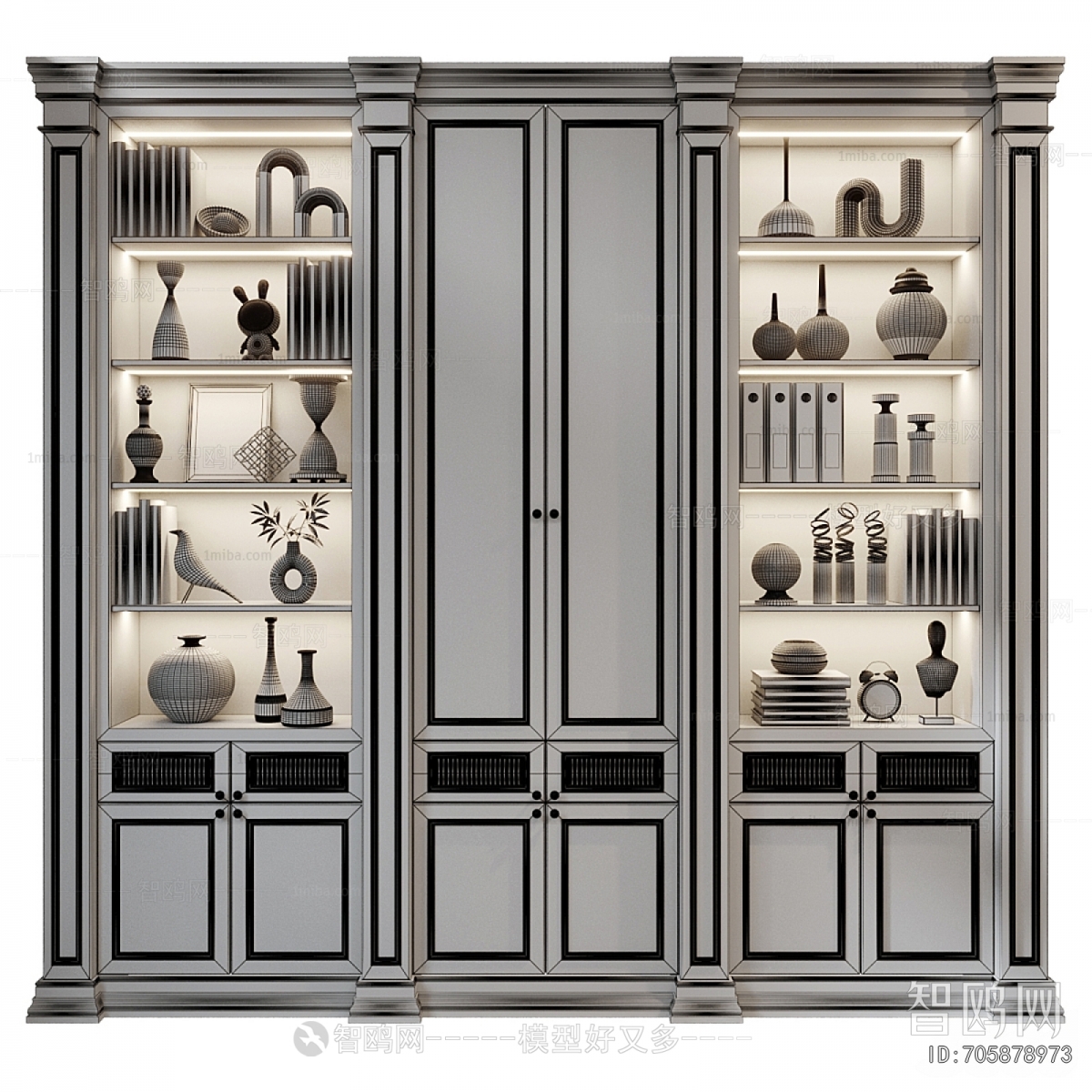 French Style Bookcase