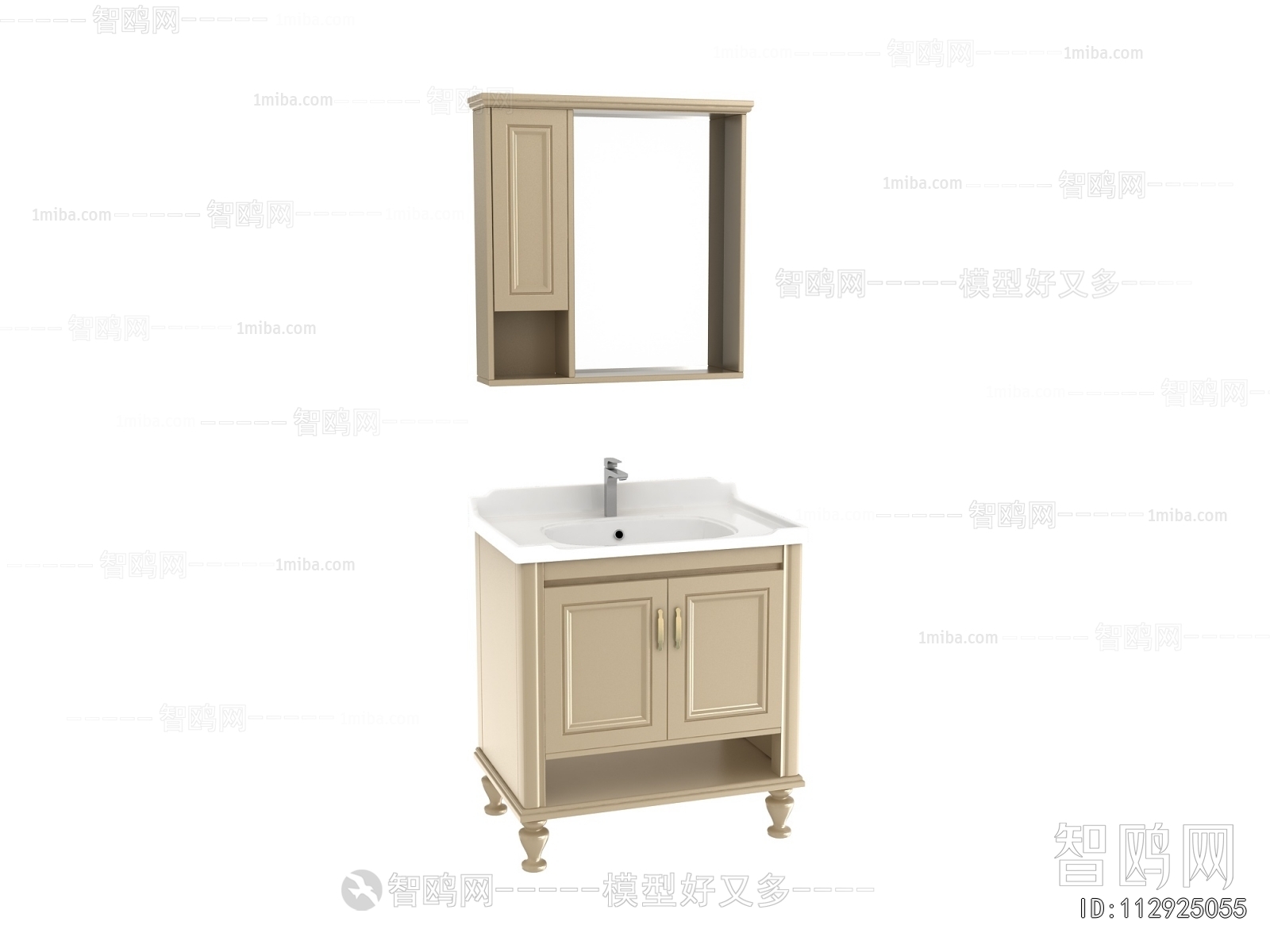 French Style Bathroom Cabinet