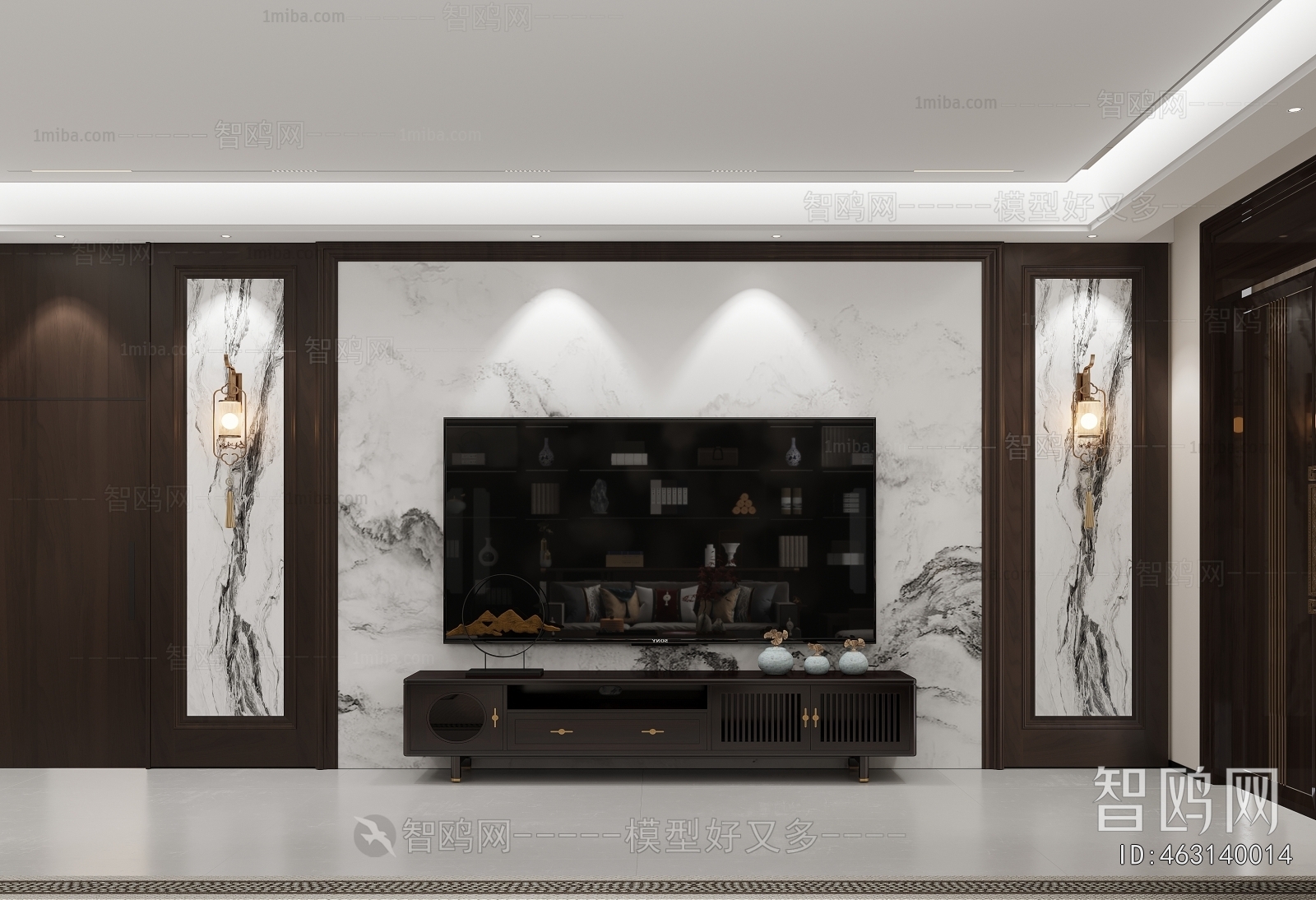 New Chinese Style TV Cabinet