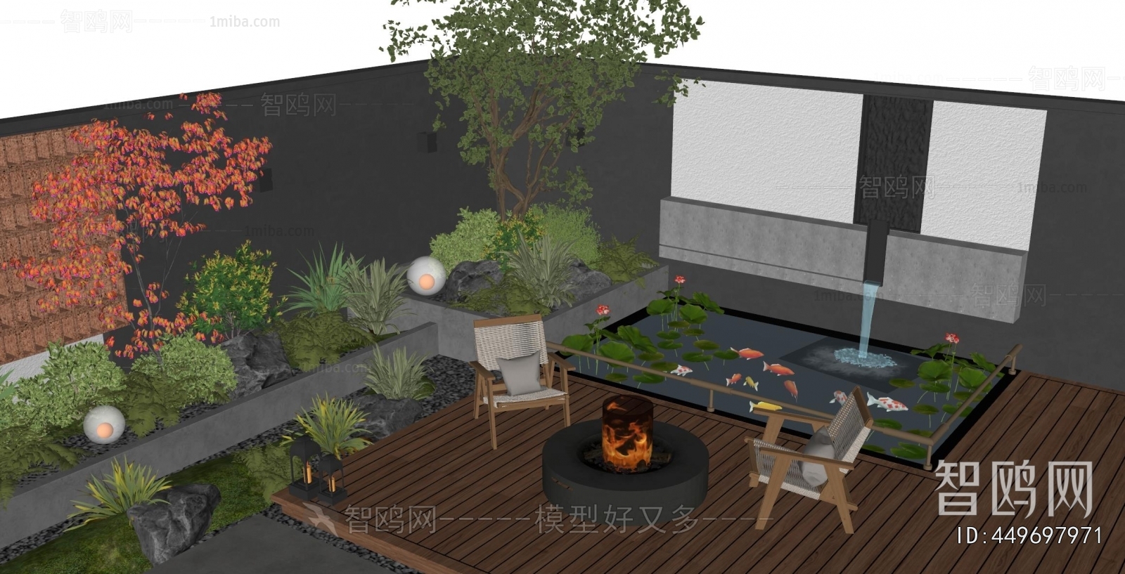 Modern Courtyard/landscape