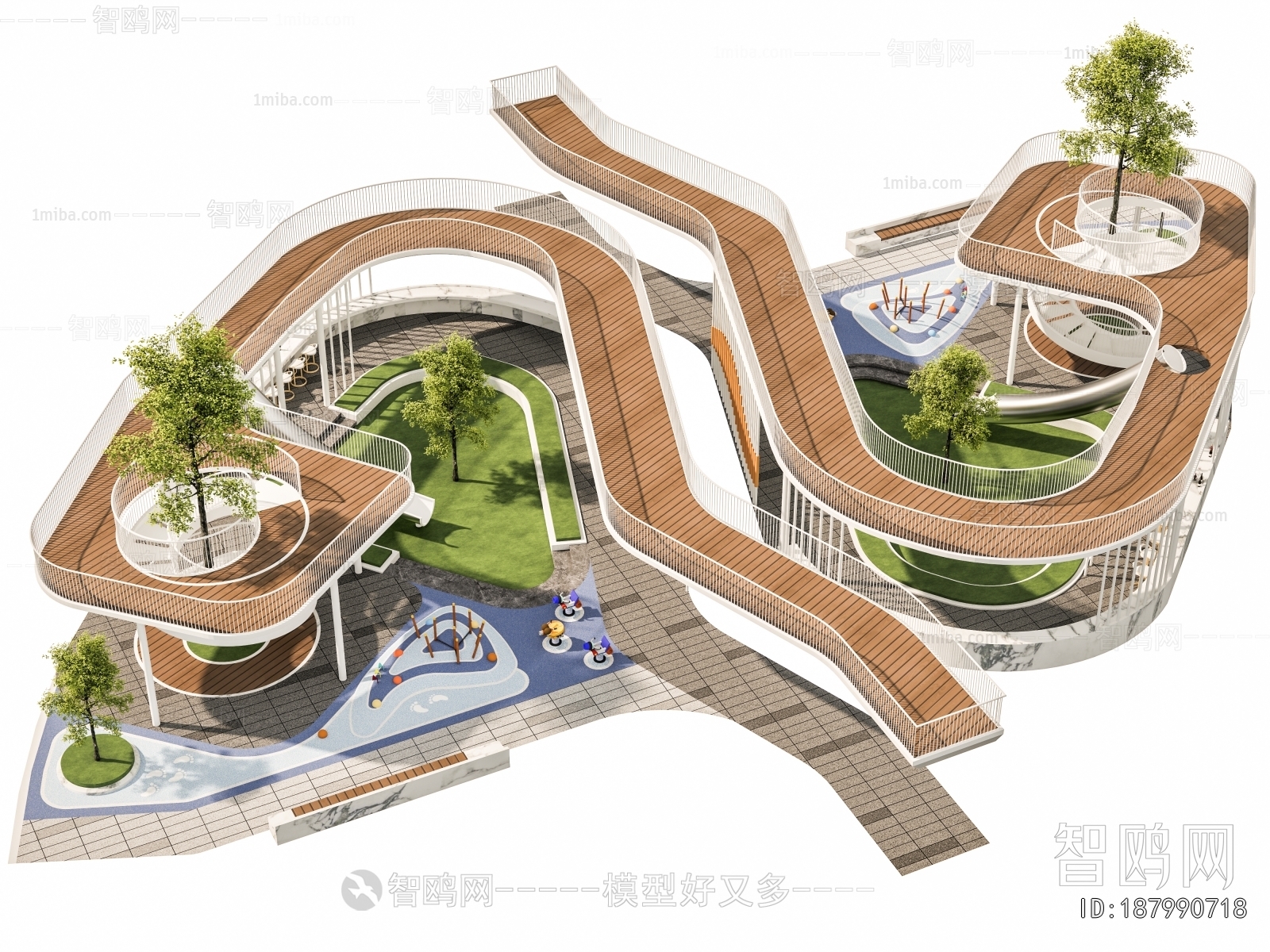 Modern Park Landscape