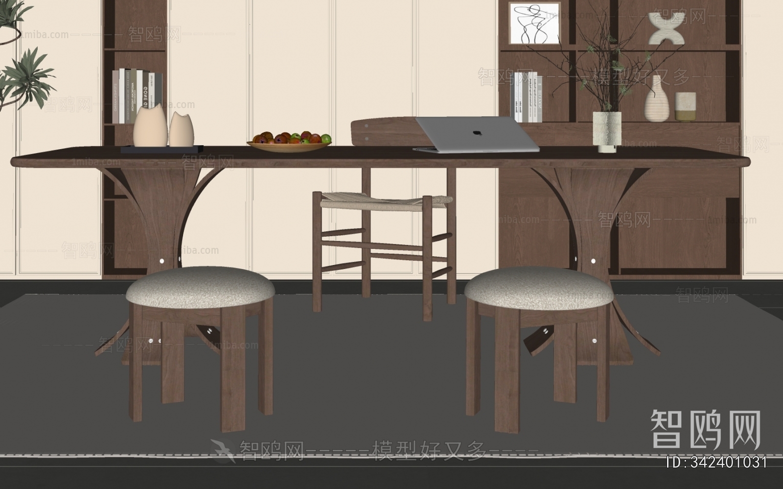 French Style Computer Desk And Chair