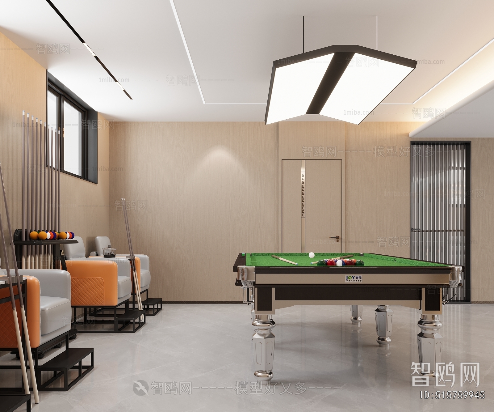 Modern Billiards Room