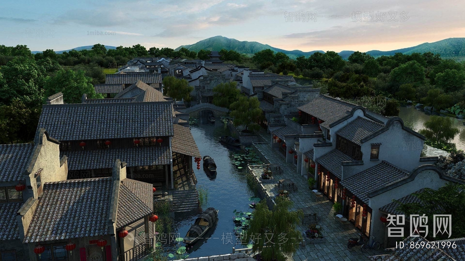 Modern Architectural Bird's-eye View Planning