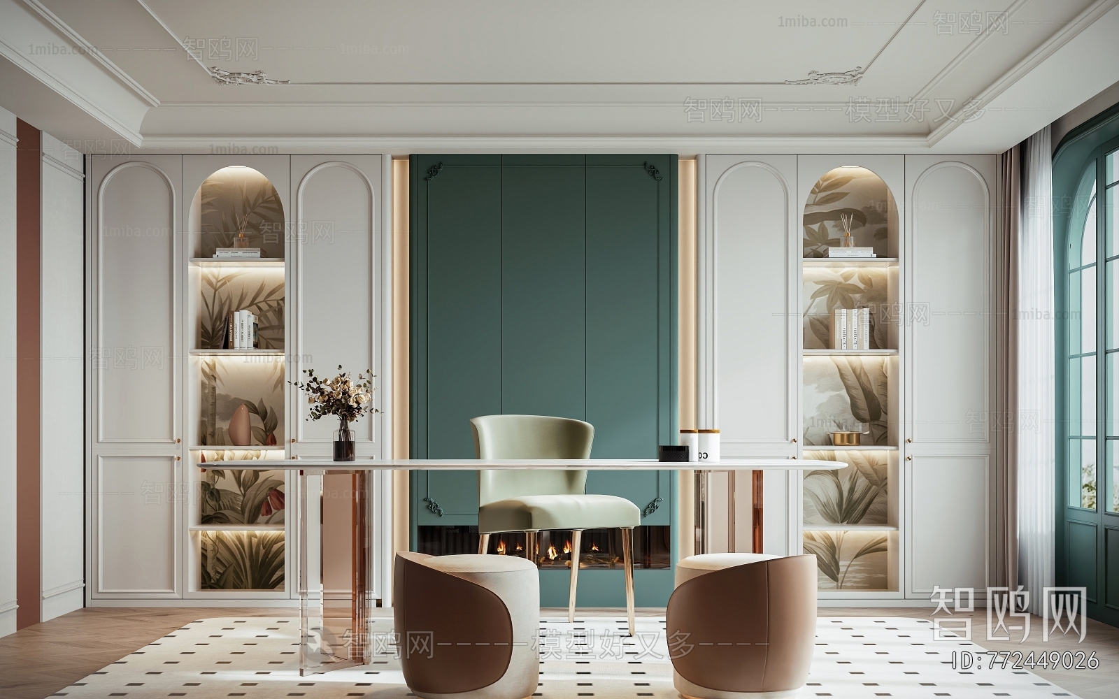 French Style Study Space